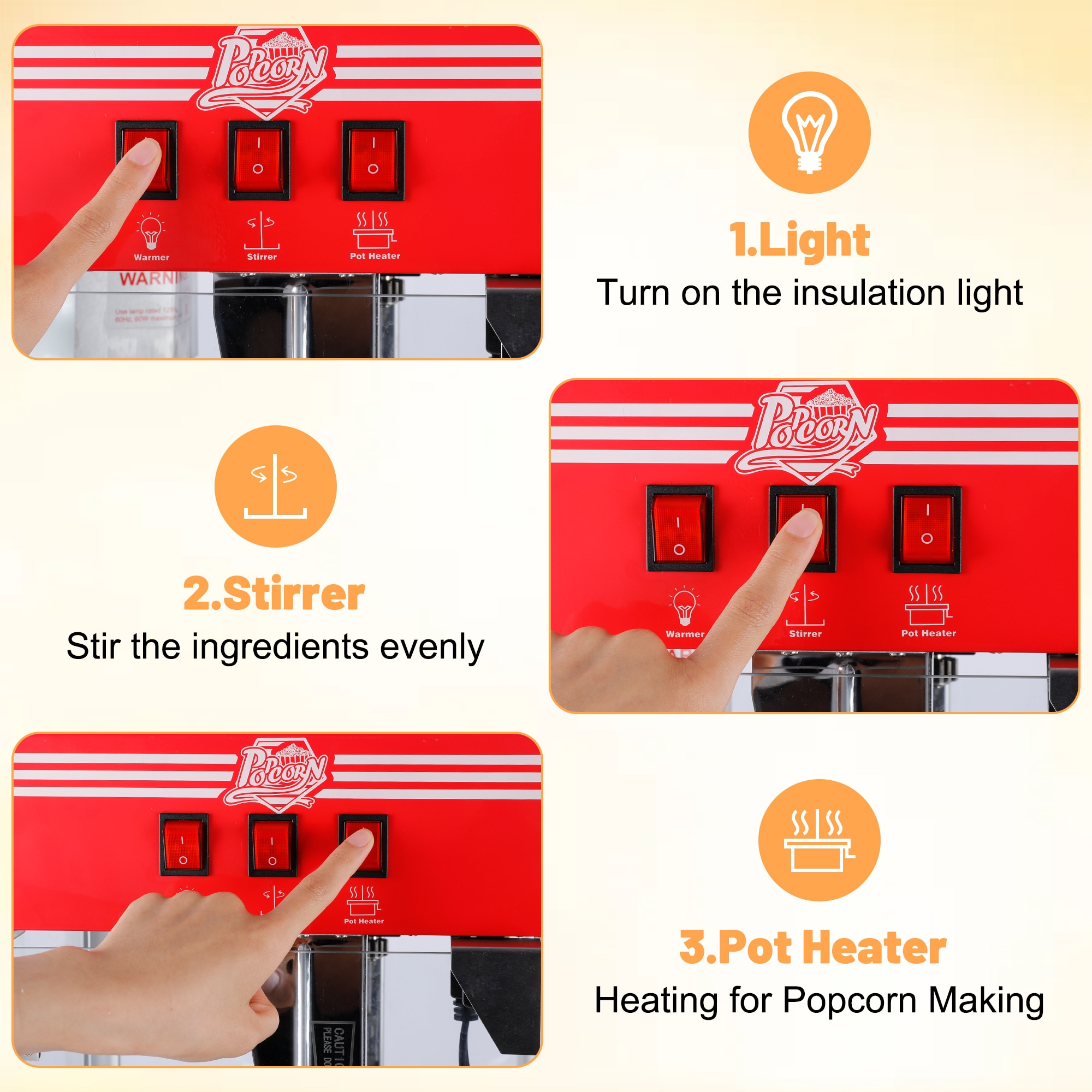Wooakway FXLS0604-606Z53 Popcorn-Makers - View #7