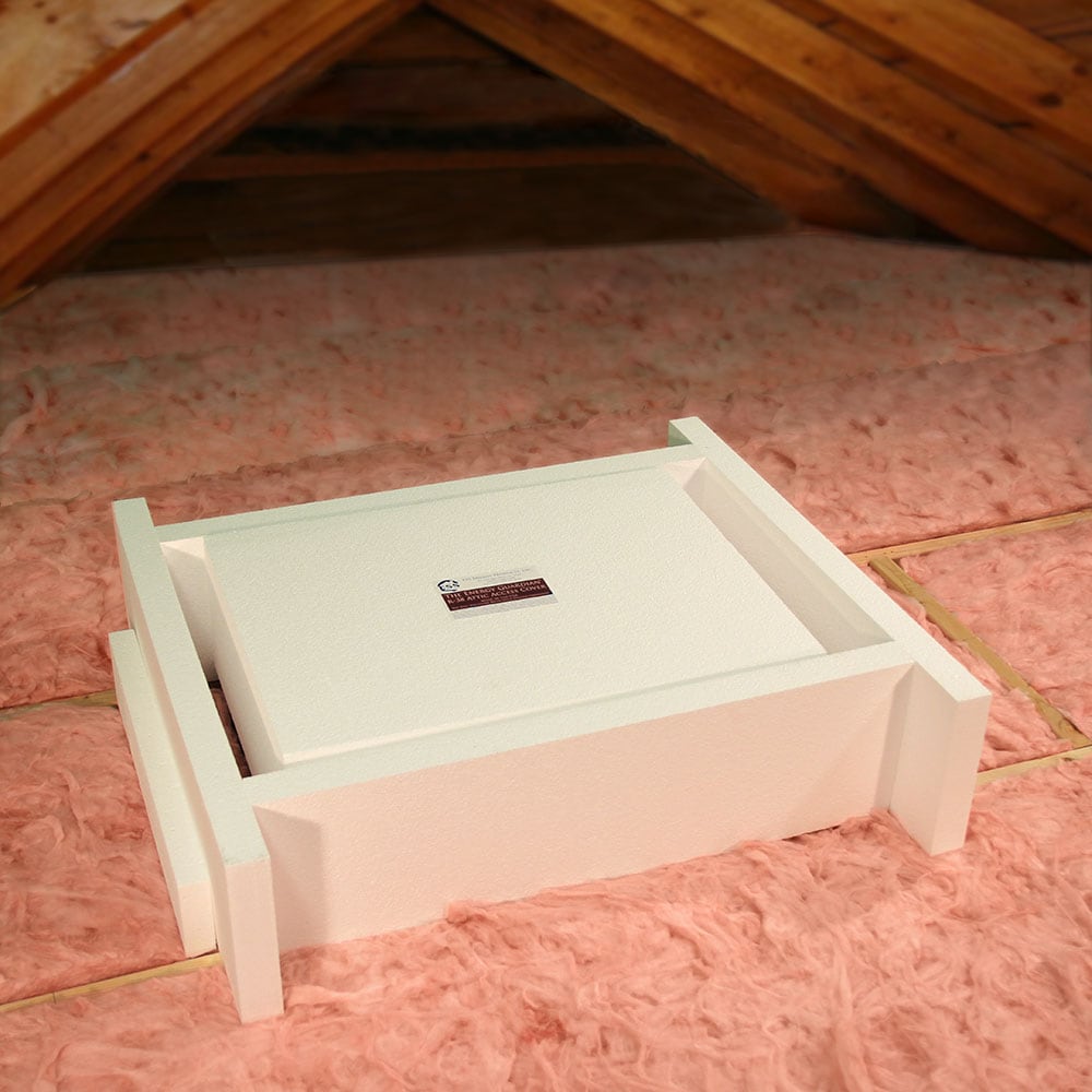 The Energy Guardian Insulated Attic Hatch Cover Attic Ladder in the  Insulation Accessories & Supports department at
