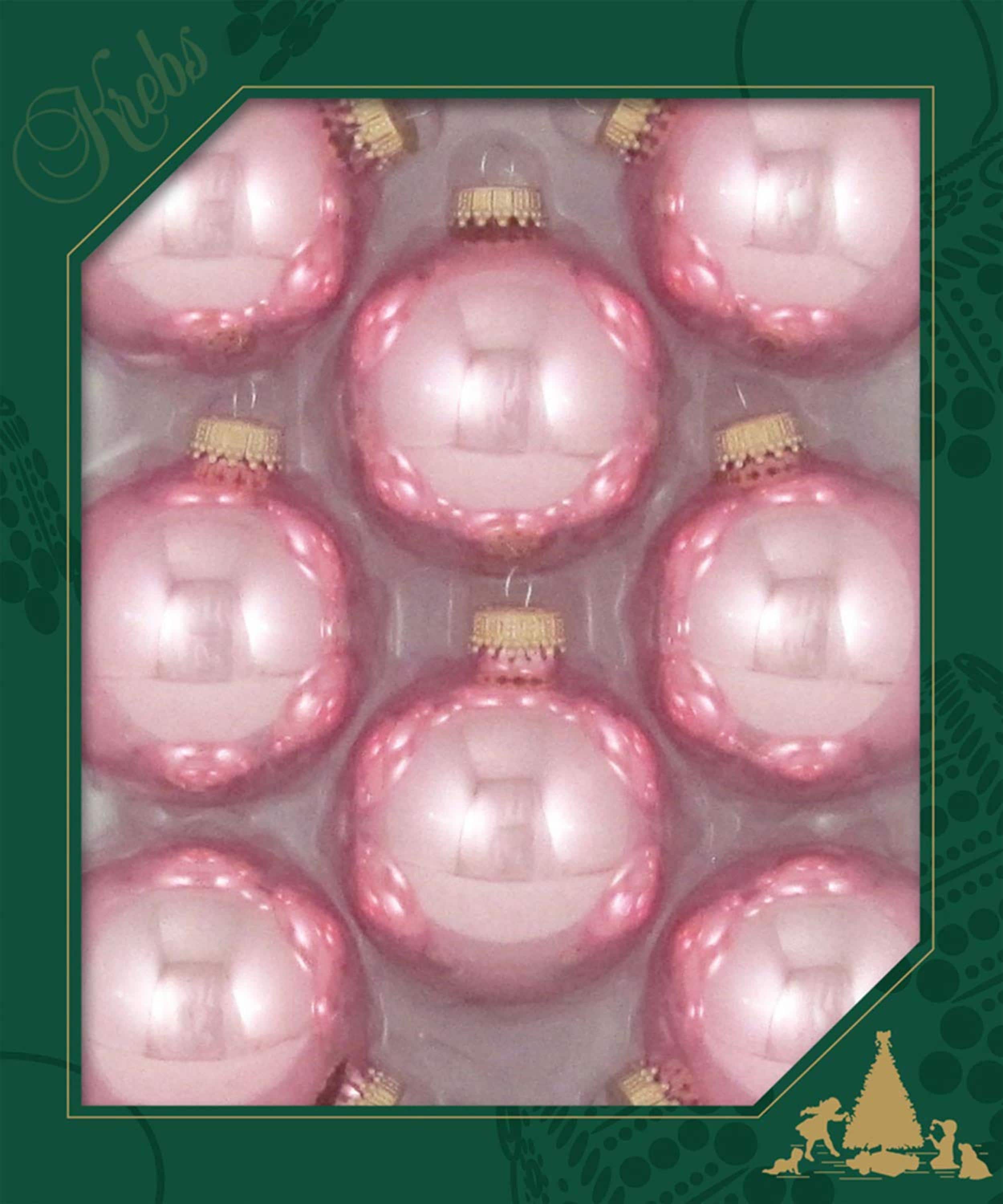 Krebs KBX83305 8 -Pack Pink Standard Indoor Ornament set