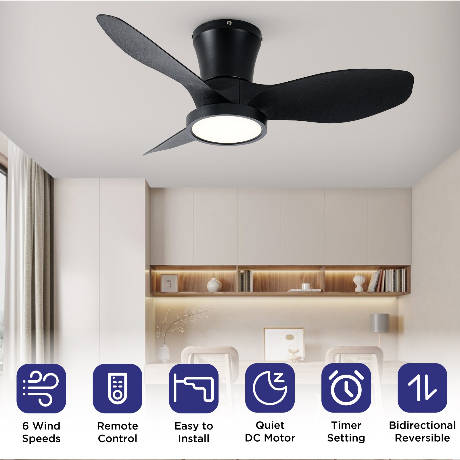 TALOYA TLY-F0-BK-X32 Ceiling-Fans - View #5