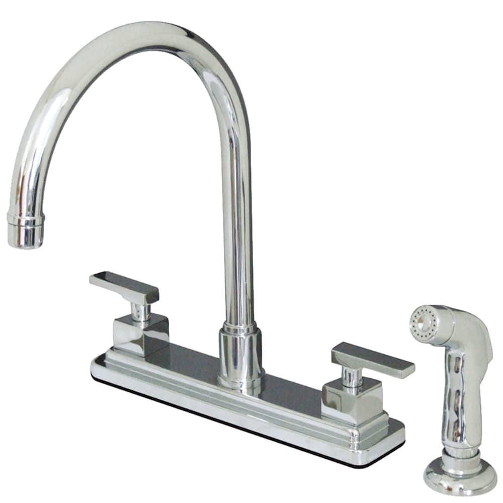 Kingston Brass  KS879.QLL Executive 1.8 GPM Standard Kitchen Faucet  Includes Side Spray