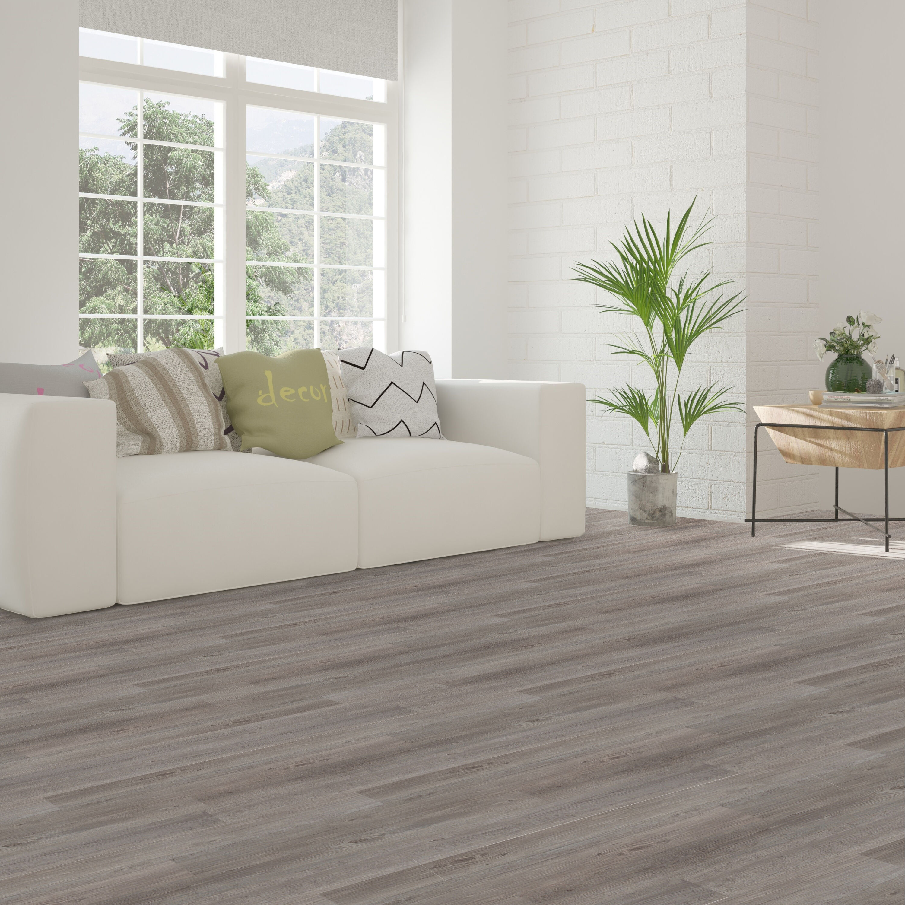 Achim Sterling Light Grey Oak Gray 0.07-mil x 6-in W x 36-in L Peel and ...