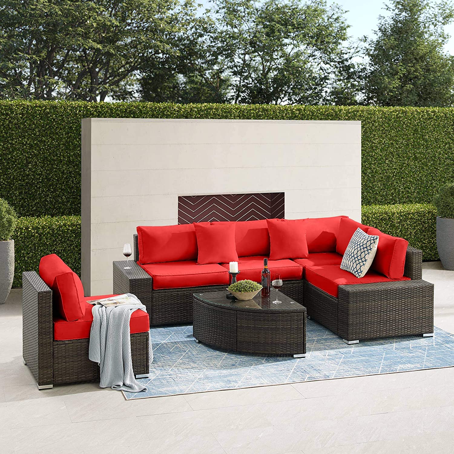 Tribesigns HOXK6-BNRD Patio-Sofas-Daybeds - View #3