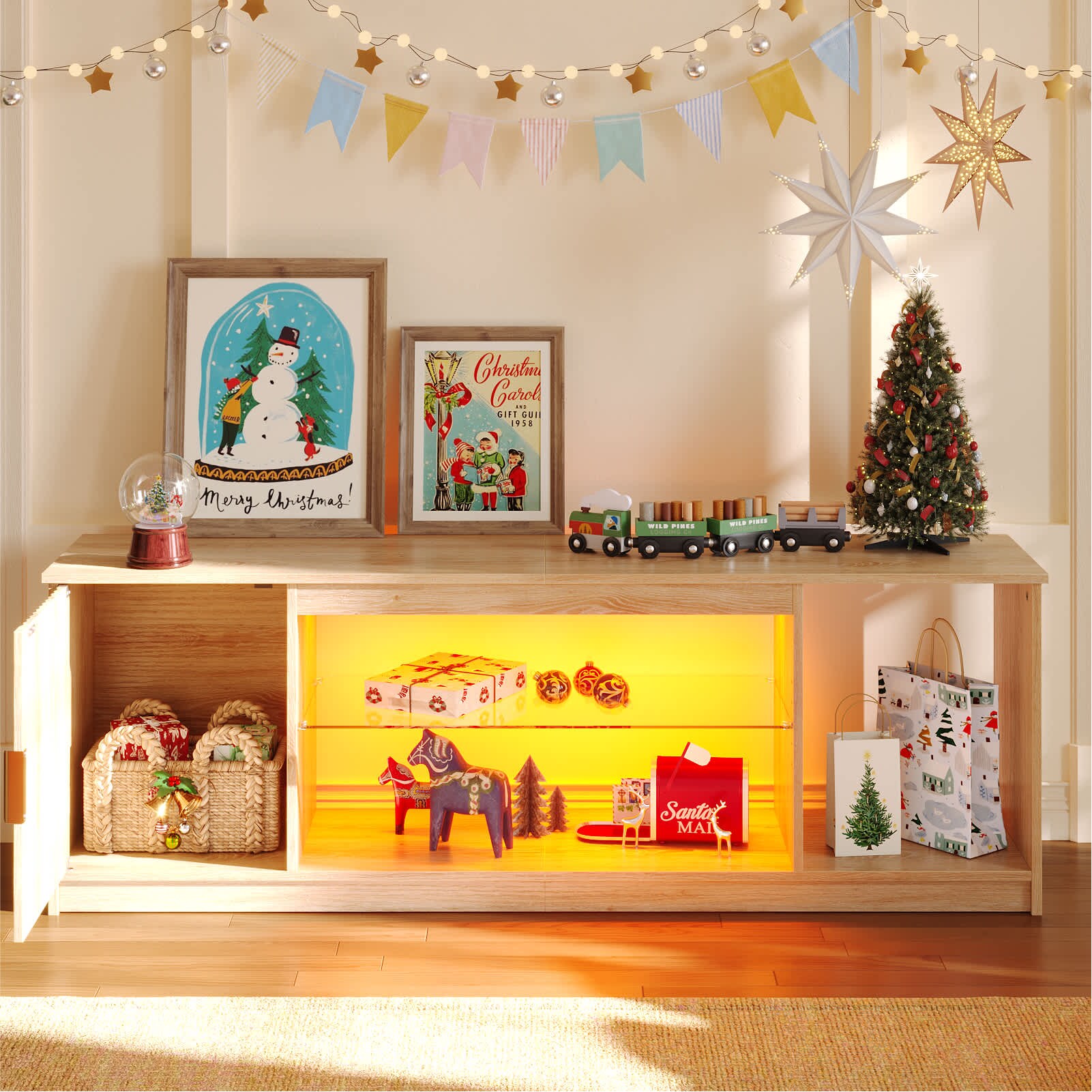 Bestier LOW-L101615C-LOG Tv-Stands - View #4