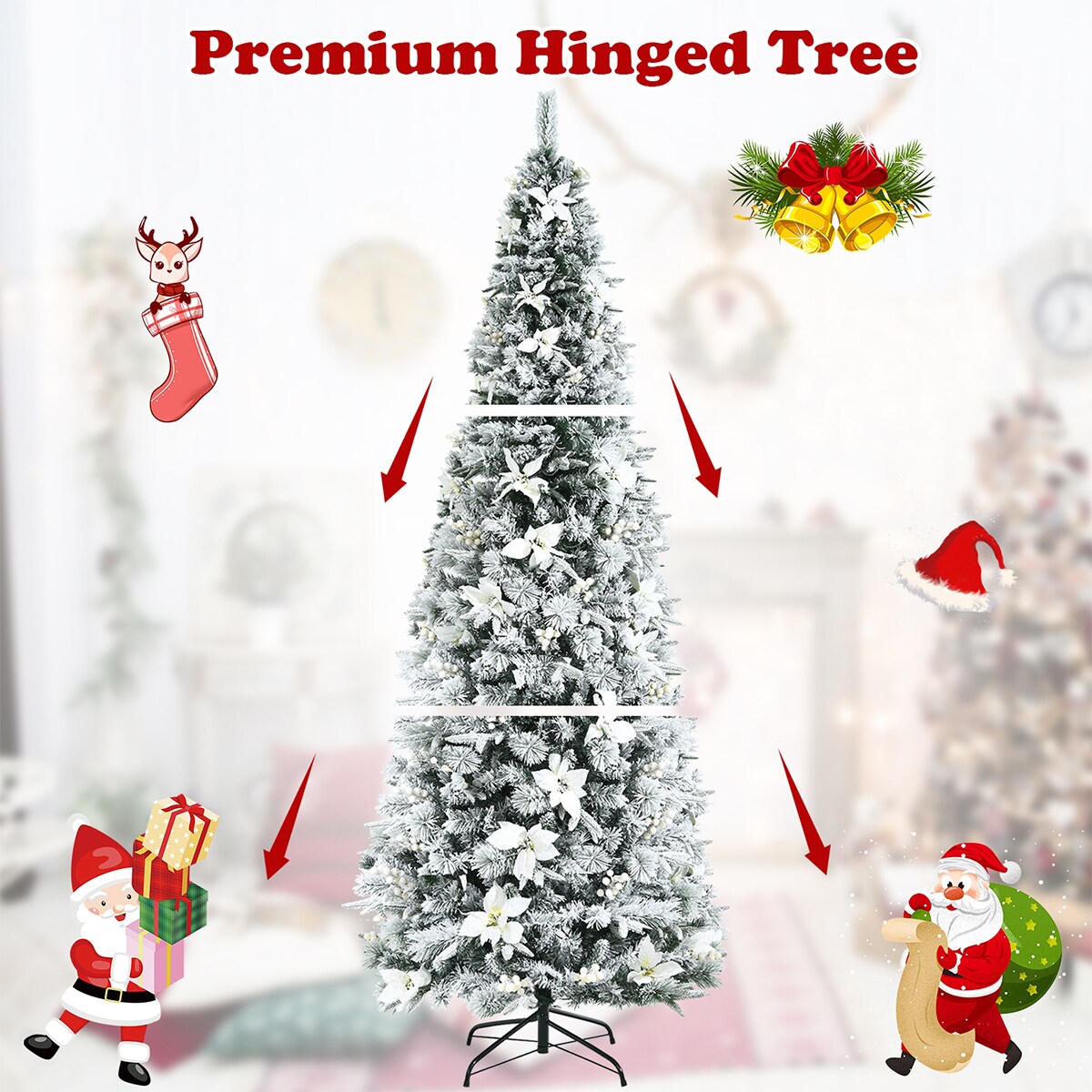 WELLFOR CM-HWY-23503 Artificial-Christmas-Trees - View #5