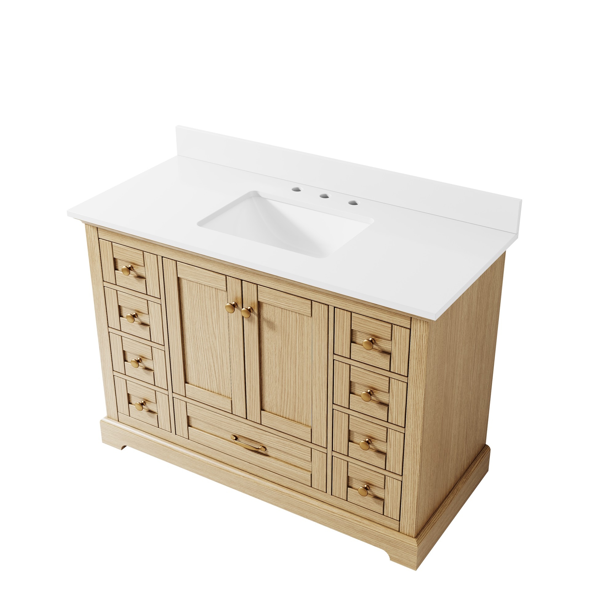 Poinic JVD48-OAK Bath-Vanity-Combo - View #2