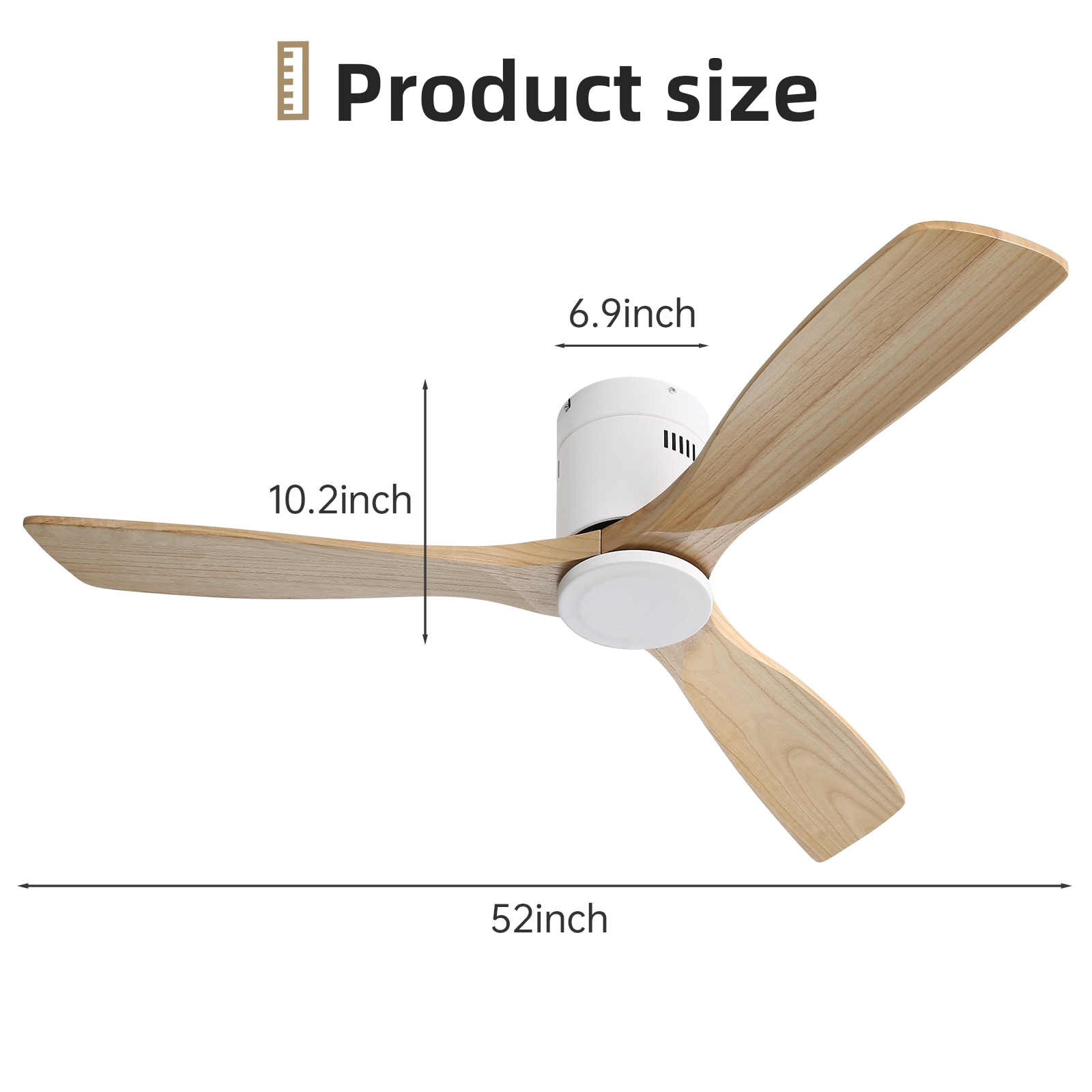 Sofucor LS-52143-WH-WD-YM-W Ceiling-Fans - View #9