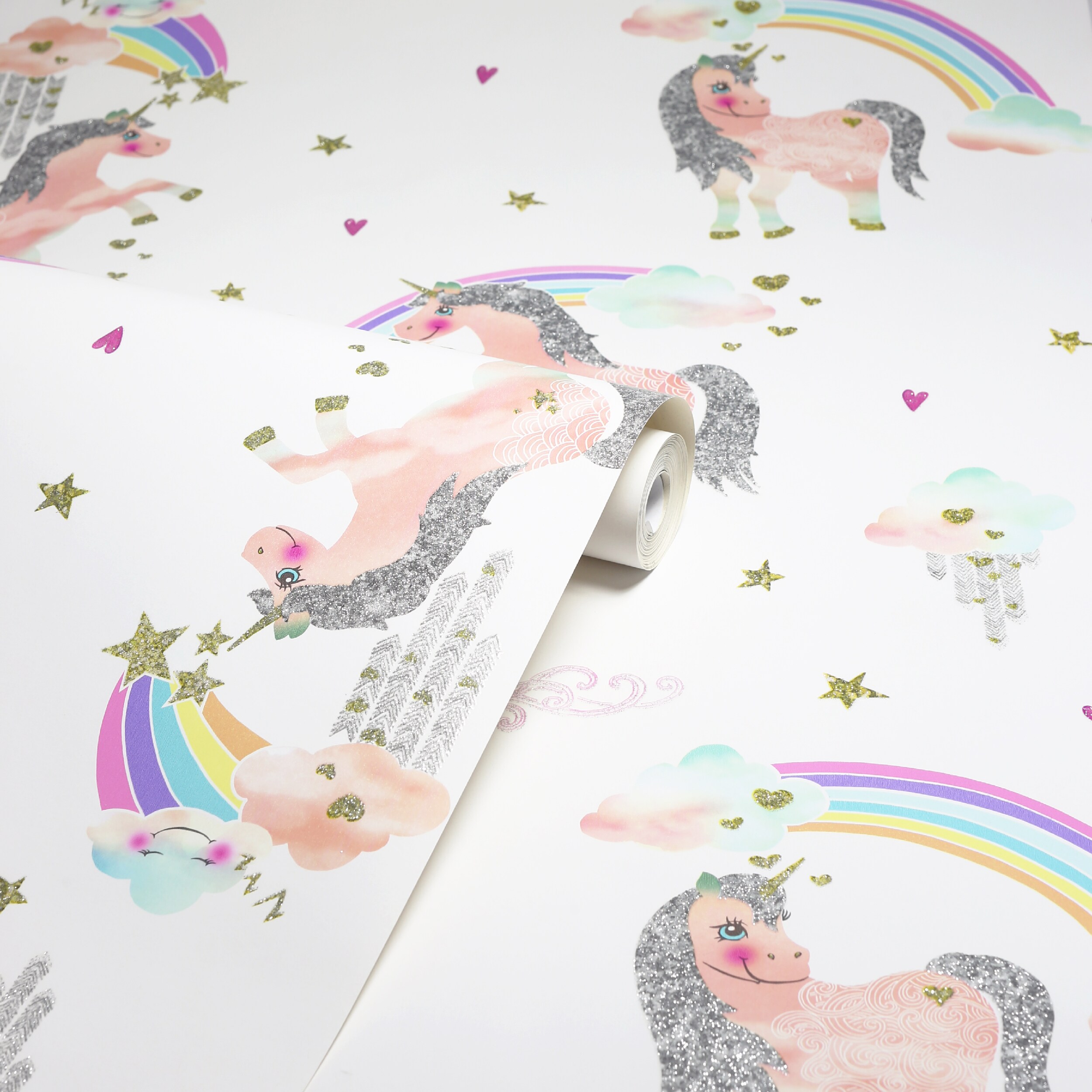 Rainbow unicorn background with clouds and  Stock Illustration  97547928  PIXTA