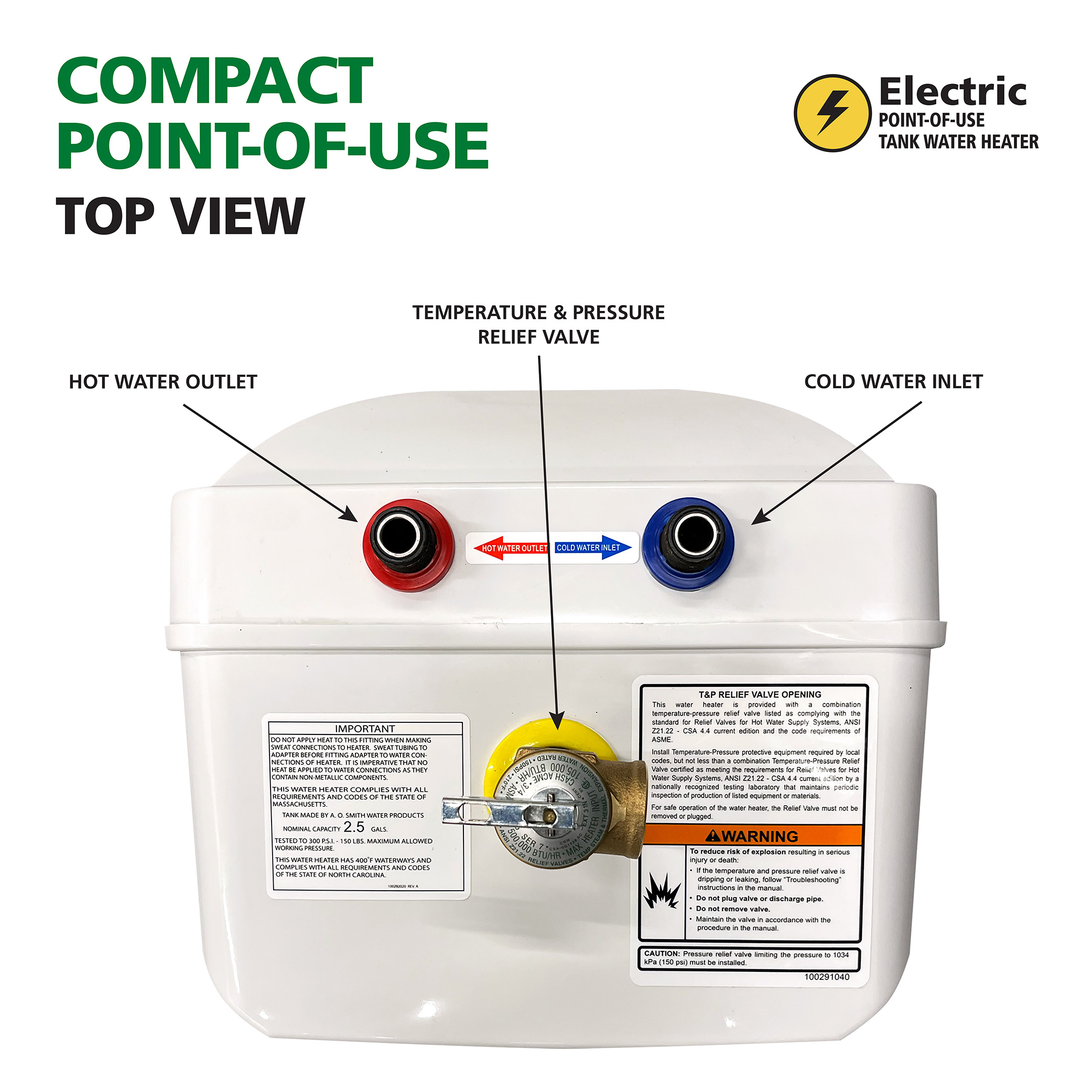 A.O. Smith E6-2P15SV Gas-Water-Heaters - View #4