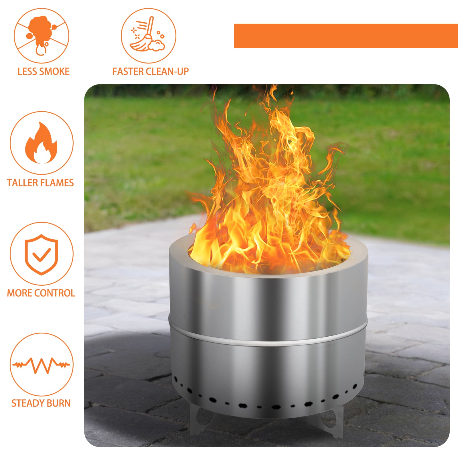 Winado LO1G57000764 Outdoor-Woodburning-Firepits - View #8