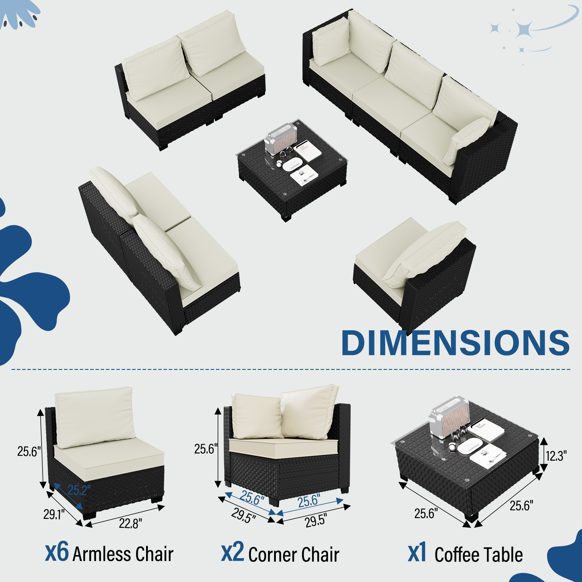 HYALON 4170259387866 Patio-Conversation-Sets - View #4