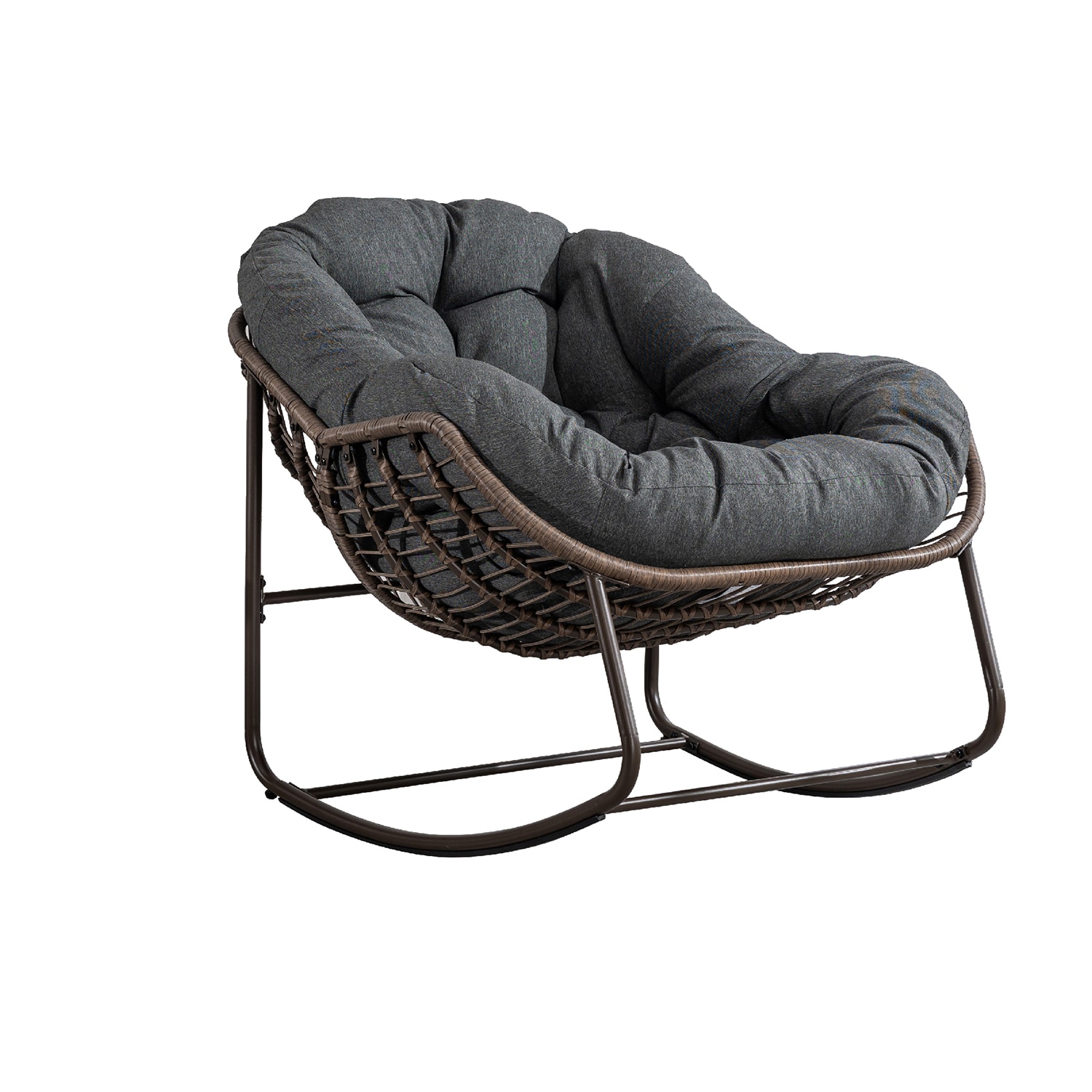 Bybafun YA3700282 Casual Dark Gray Accent Chair