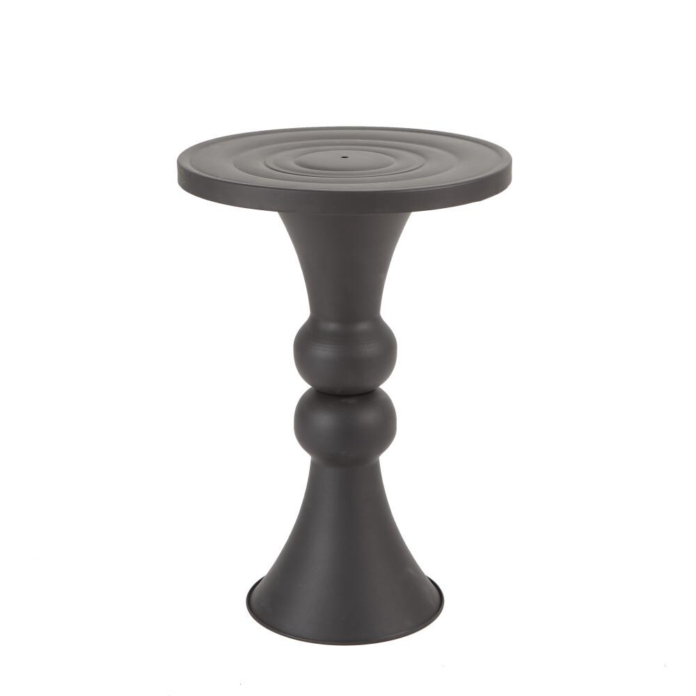 Silverwood Gunmetal Metal Round Industrial End Table at Lowes.com