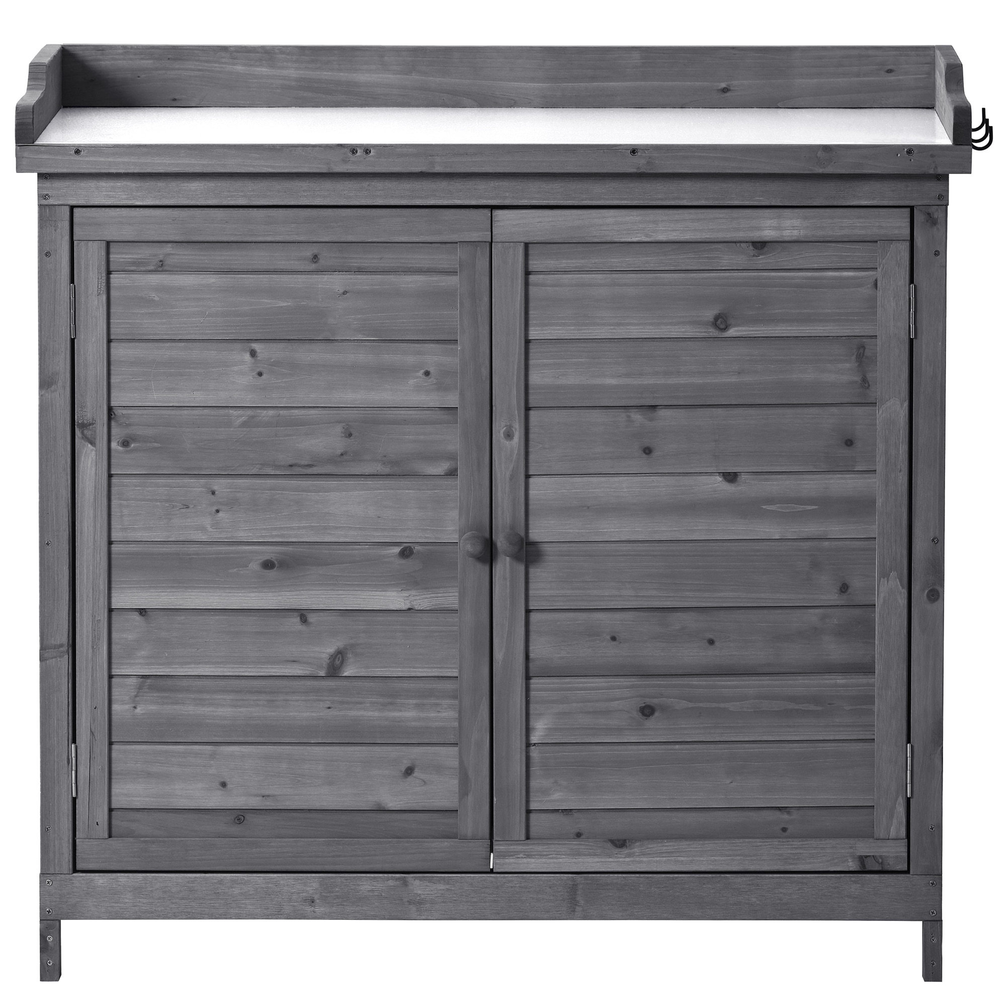 Bybafun YA0100379 39-in x 37.4-in x 19.1-in Gray Potting Bench
