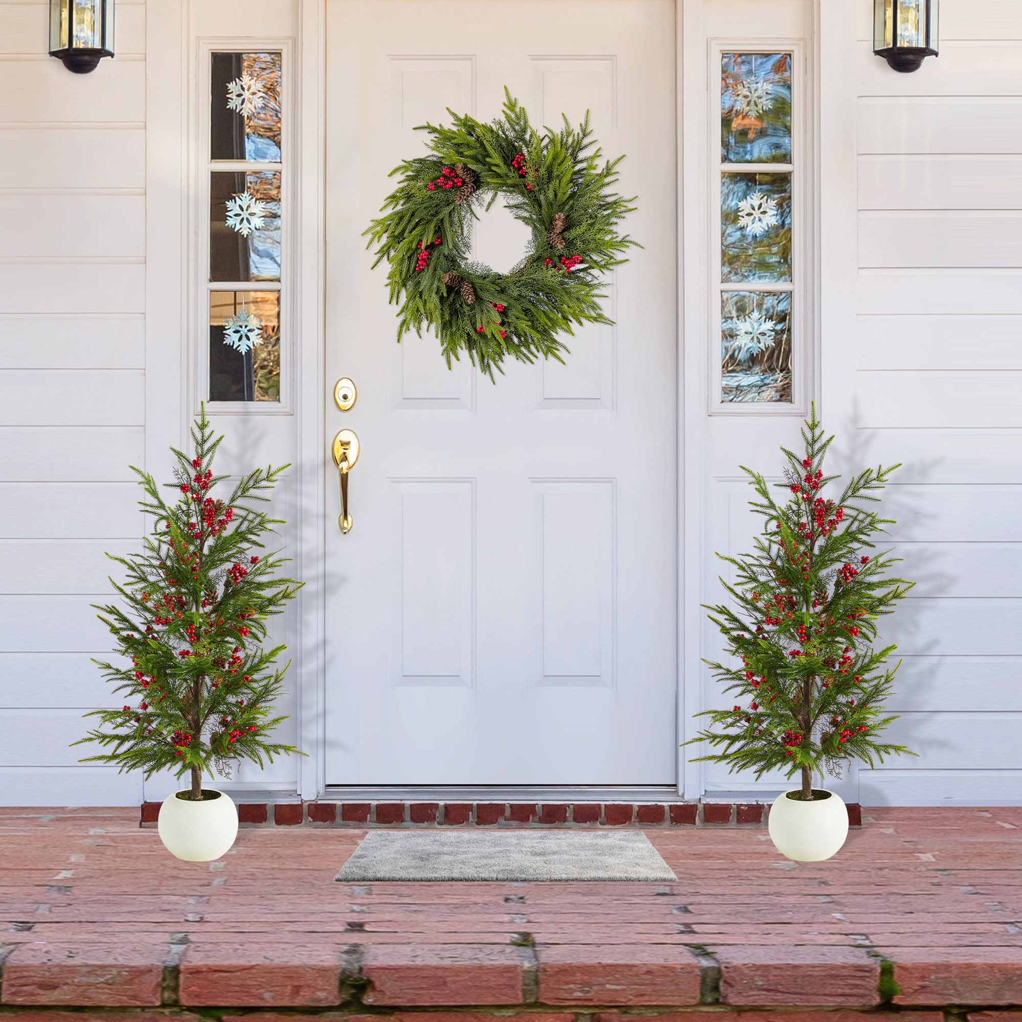 Glitzhome 2030800027 Artificial-Christmas-Trees - View #6
