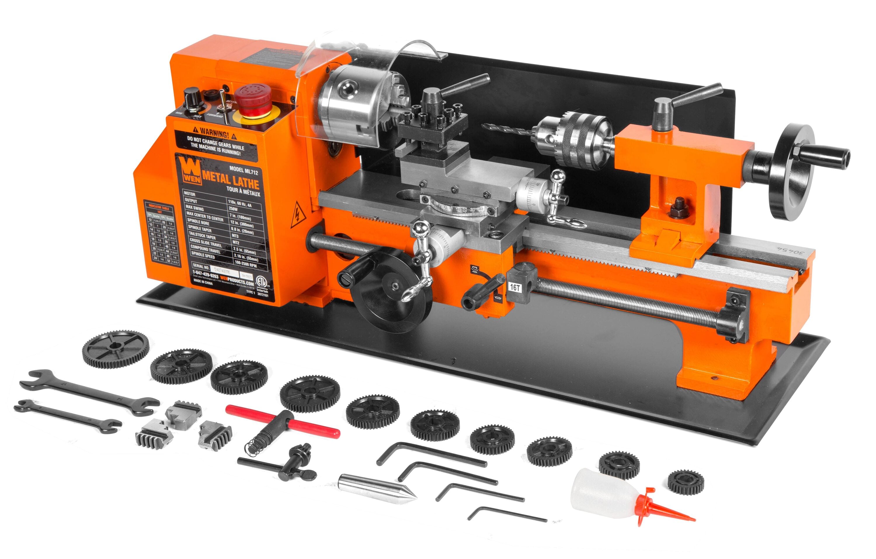 WEN ML712 Metal-Lathes - View #2