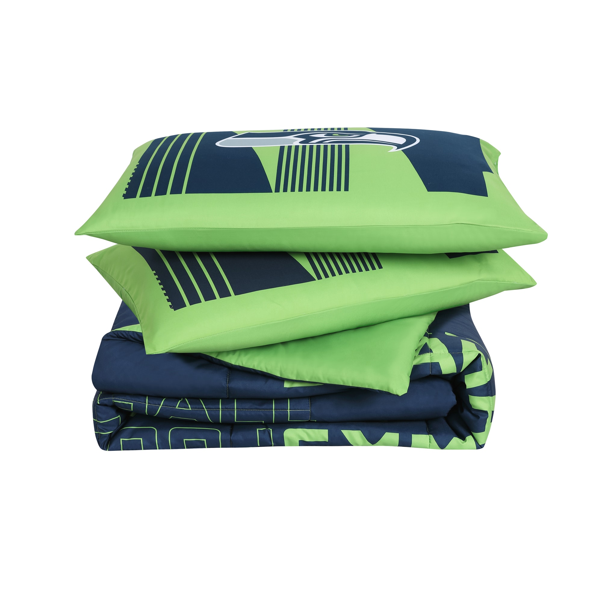 Seattle Seahawks NFL American Flag Leather Pattern Bedding Set - USALast