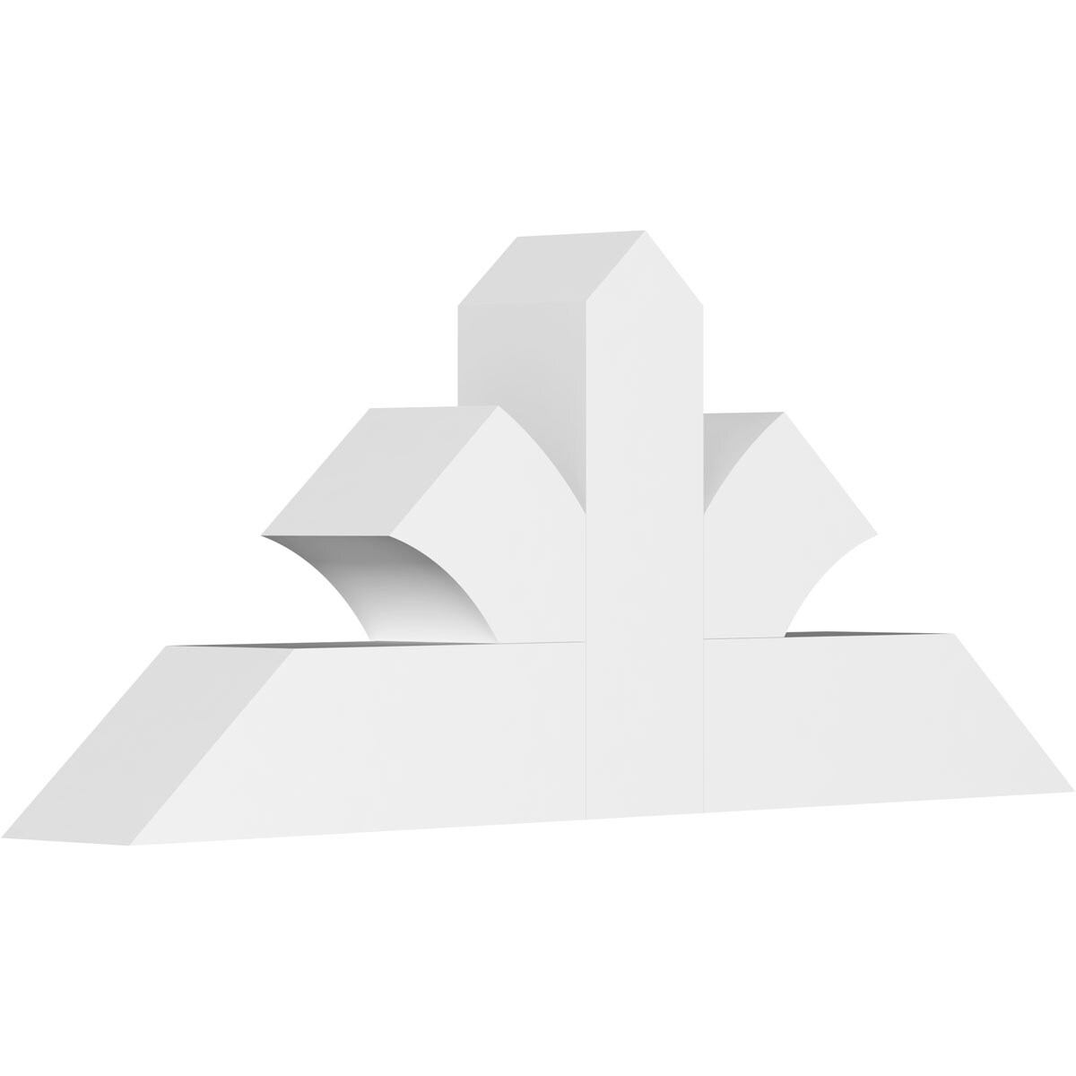 Ekena Millwork GBP048X20X0606RIC00 Richland White PVC Gable bracket