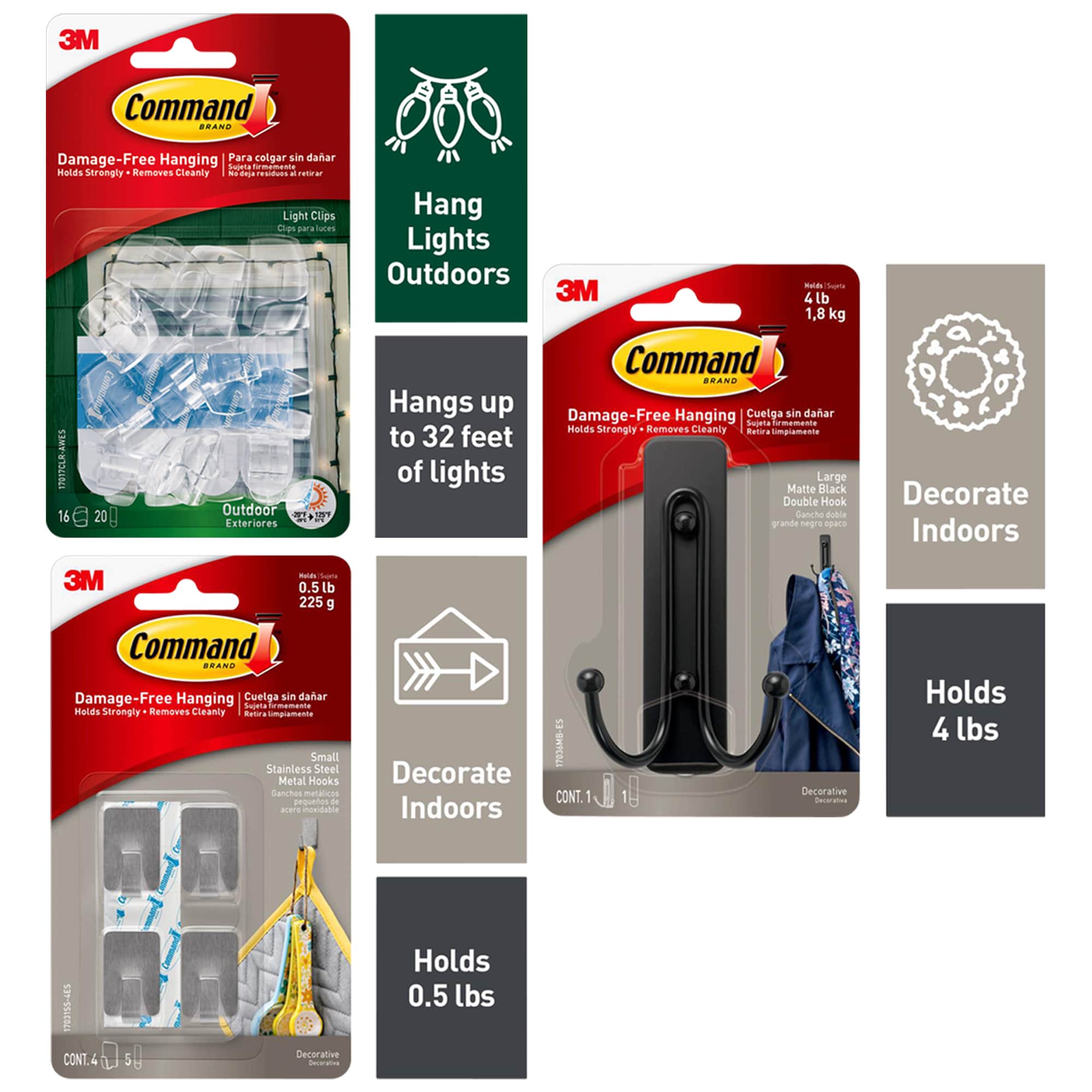 Shop Command Holiday Decorating Kit (Command Clear Light Clips