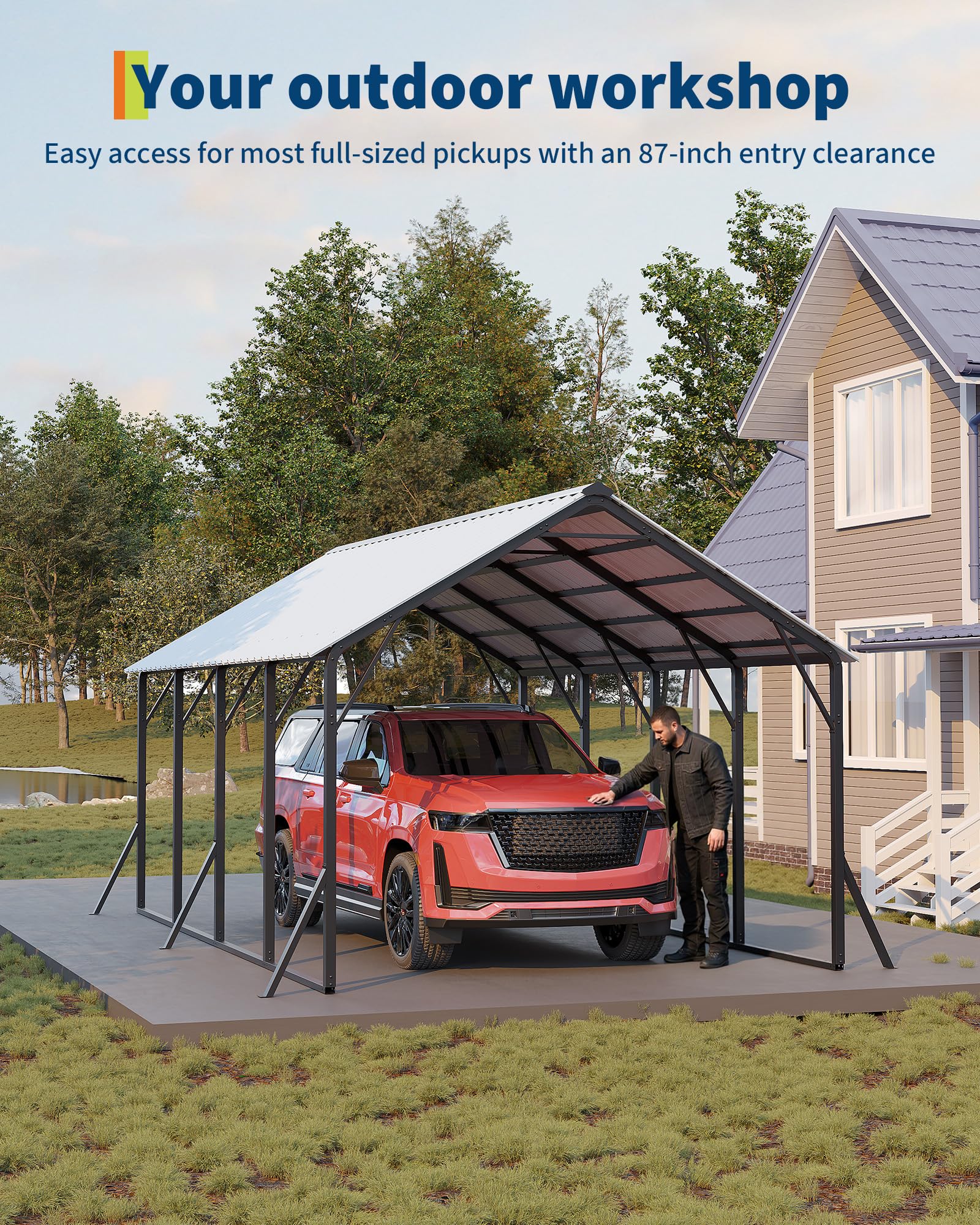 GarveeLife LMYCP-AL350185 Carport-Covers - View #3