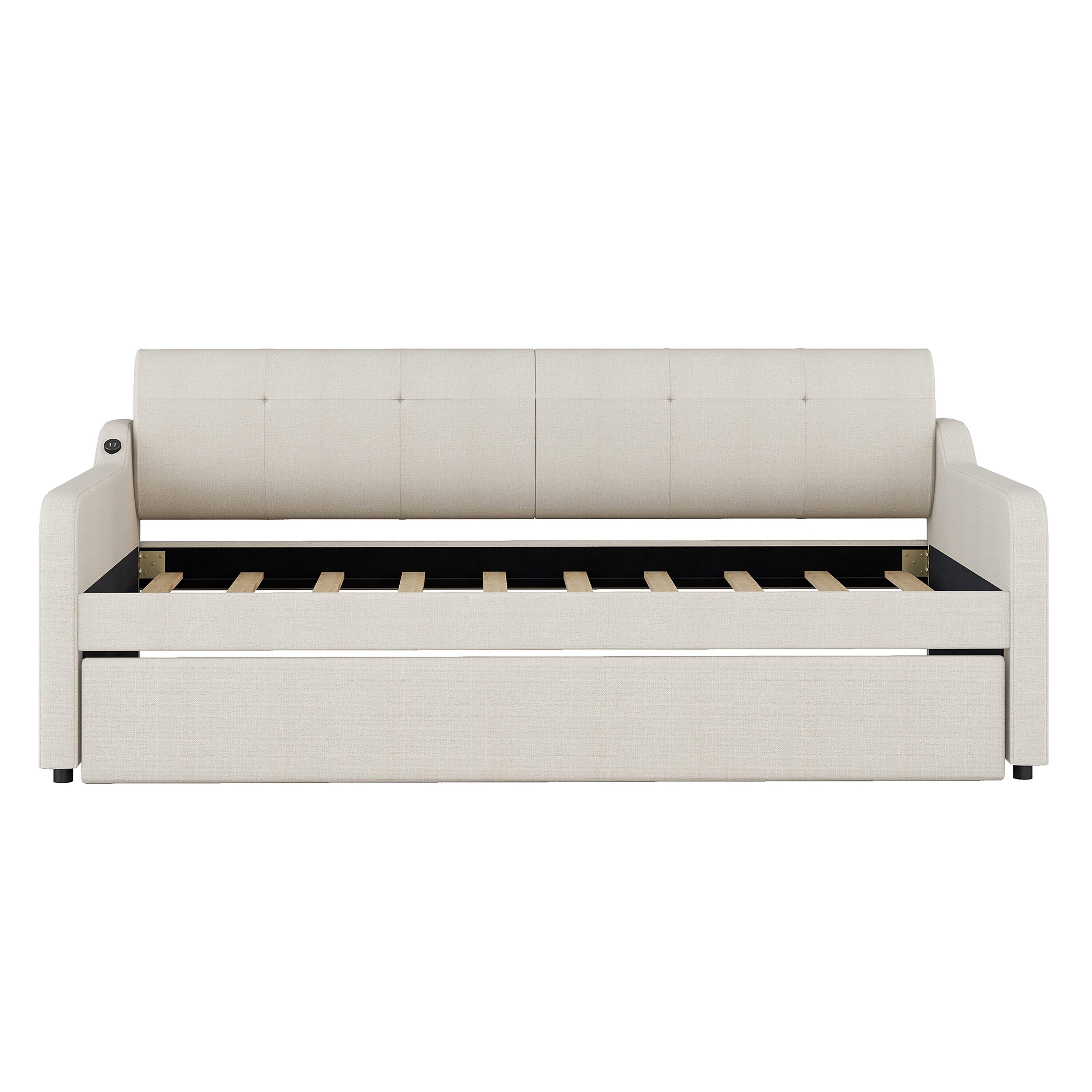 ModernLuxe Beige Contemporary/Modern Sofa Bed in the Futons & Sofa Beds ...