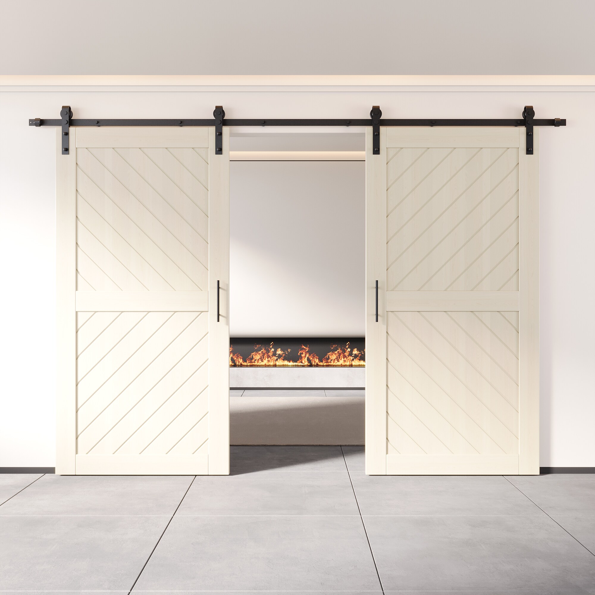 HOMACER YT2H156C-XT4-3680-TG Barn-Doors - View #8