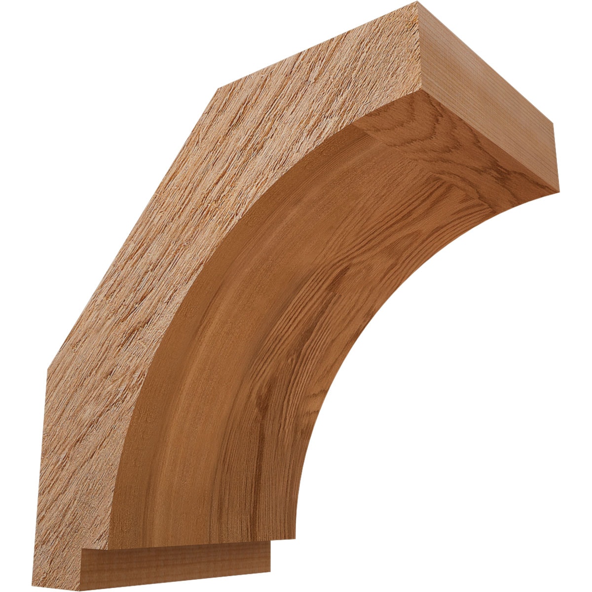 Ekena Millwork BRC06X10X10IMP00RWR 6-in x 10-in x 10-in Western Red Cedar Unfinished Wood Imperial Rough Sawn Knee Brace