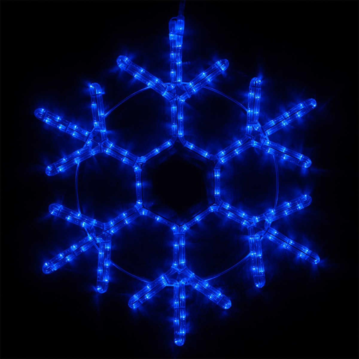Wintergreen Lighting 73414 24-in Lighted Snowflake Electrical Outlet Christmas Decor