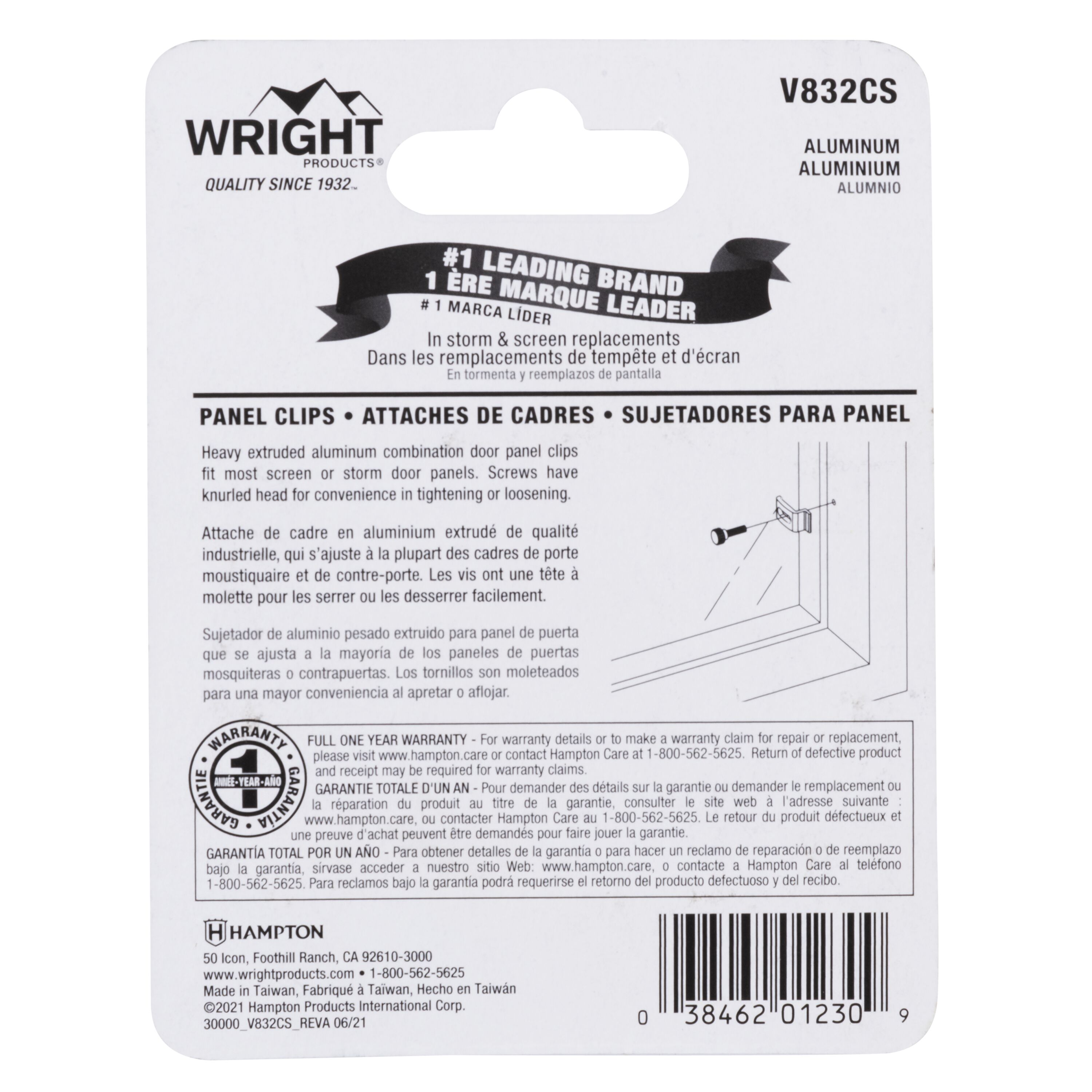 WRIGHT PRODUCTS V832CS Screen-Storm-Door-Hinges - View #6