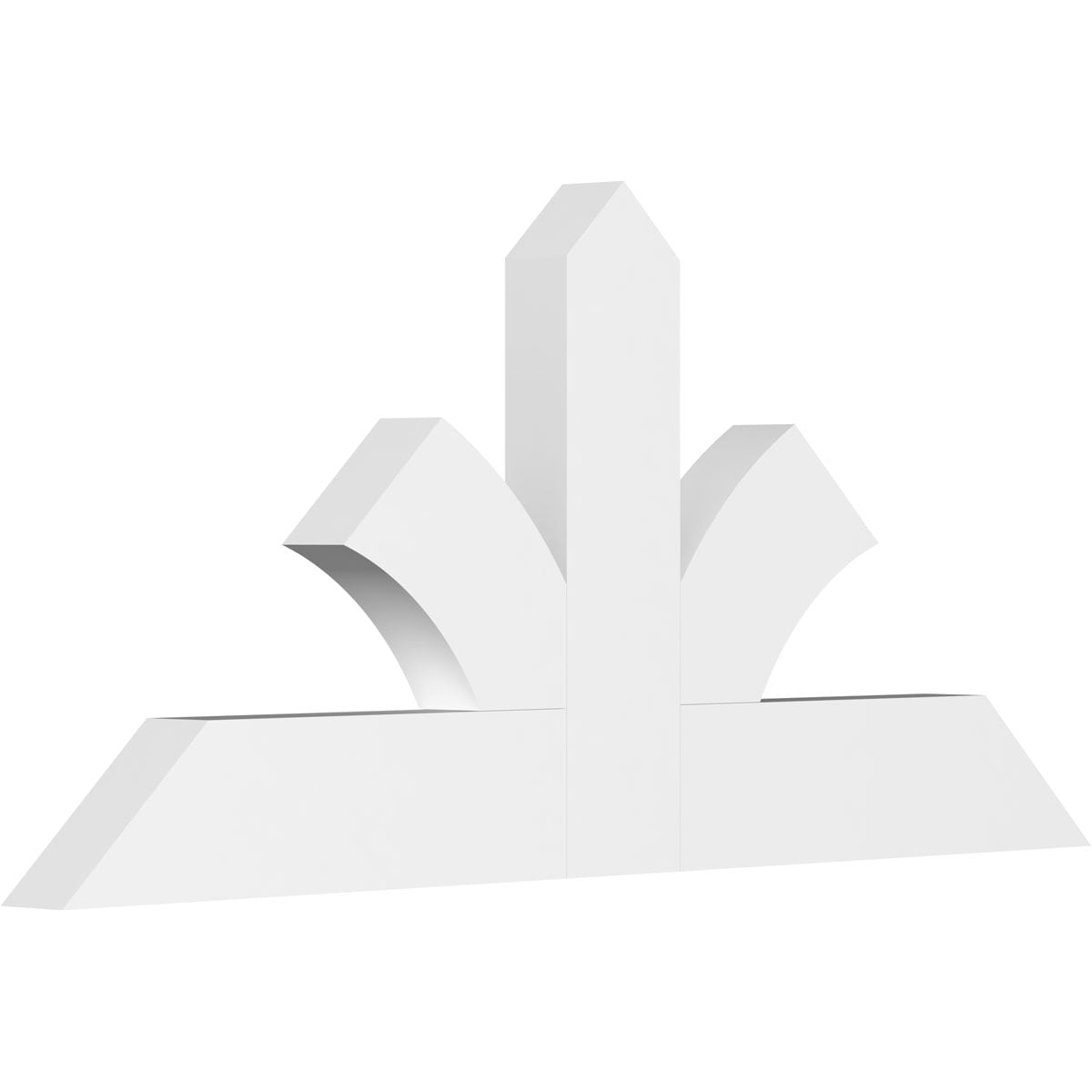 Ekena Millwork GBP036X17X0204RIC00 Richland White PVC Gable bracket