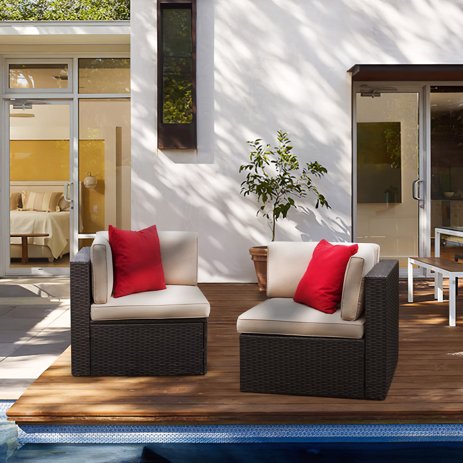 Vineego LS-TBSF2CSBG Patio-Conversation-Sets - View #6