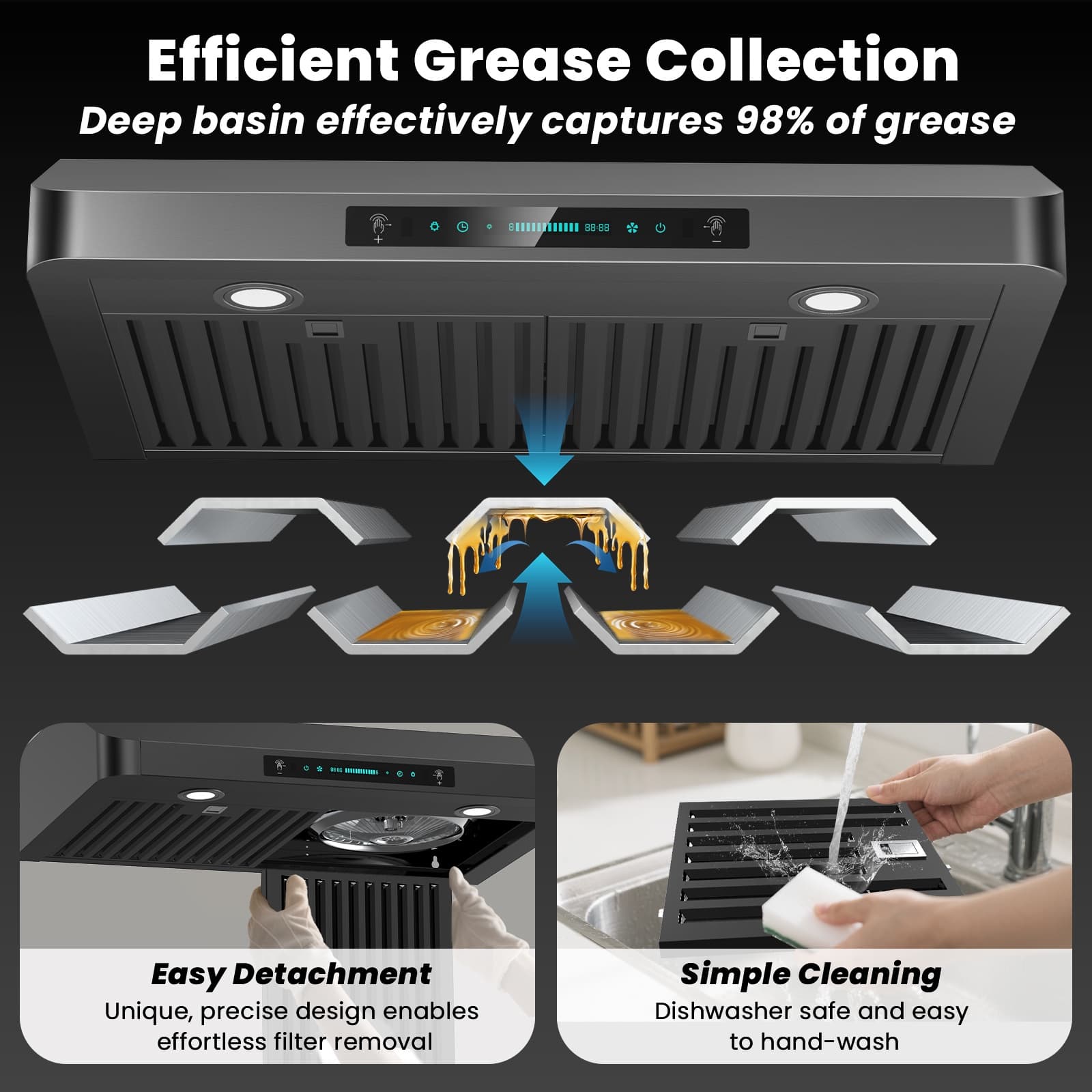 DIVAN DHC01-36B-GC Undercabinet-Range-Hoods - View #8