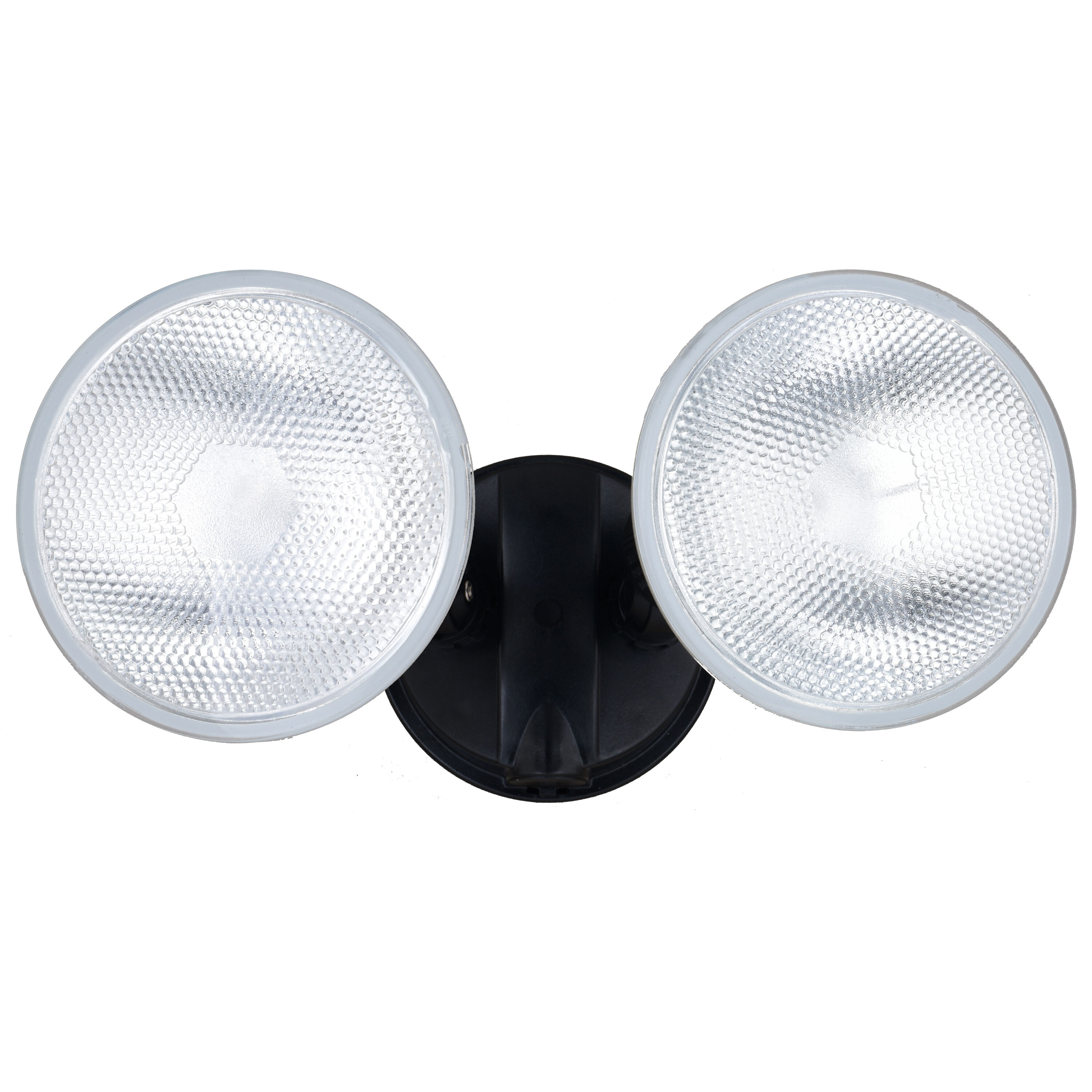 Black Dual Adjustable Outdoor Security Flood Light