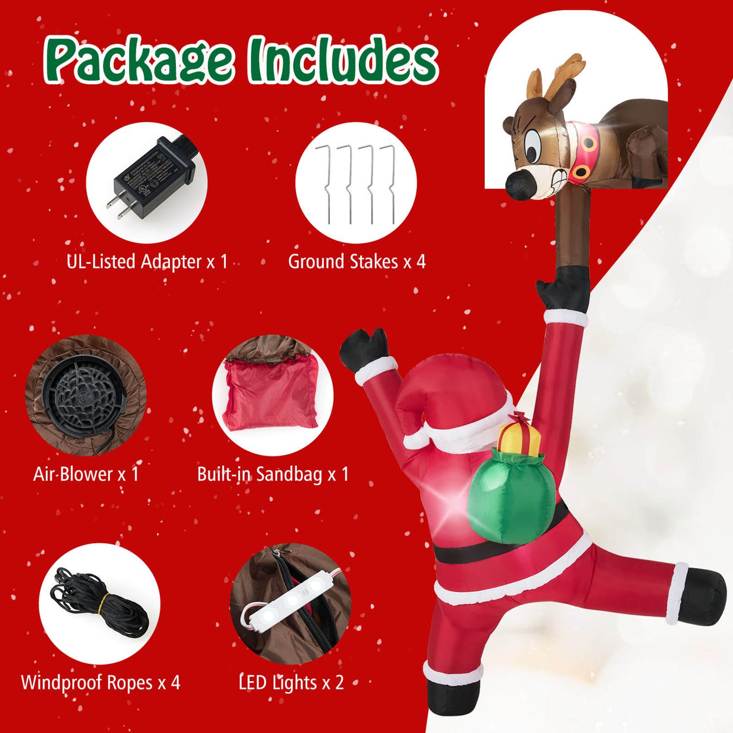 Costway CSHY001937 Christmas-Inflatables - View #8