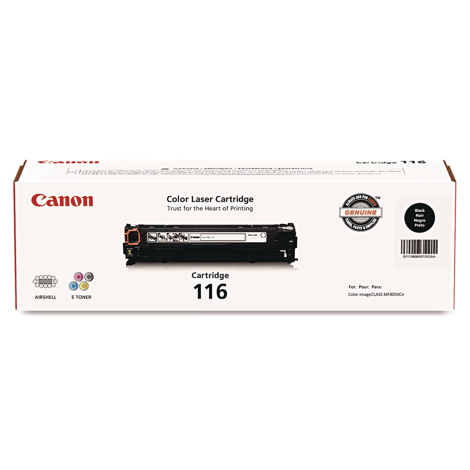 Canon 1980B001 (116) Toner 2300 Page-Yield Black