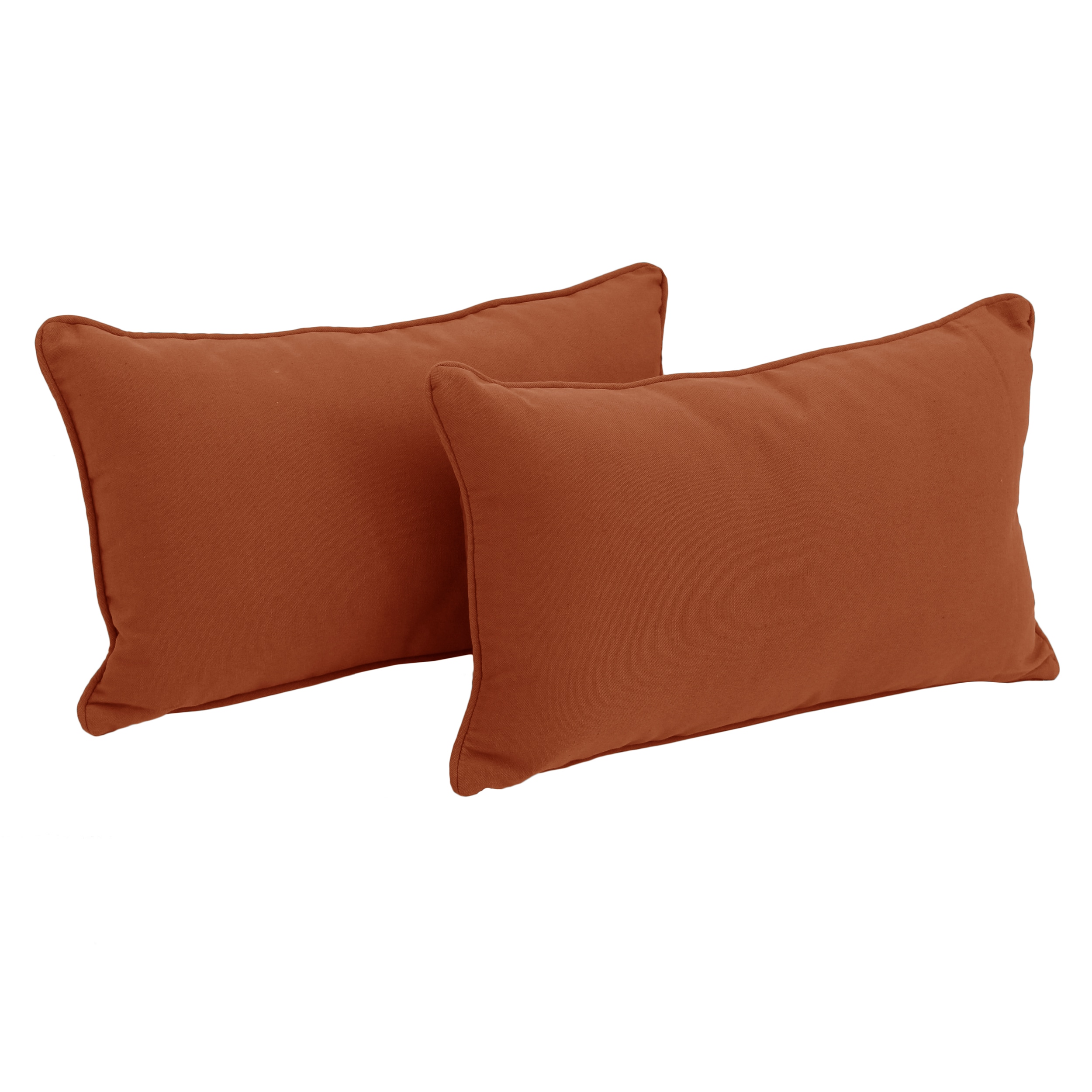 Blazing Needles 9811-CD-S2-TW-SP 2 -Piece 20-in x 12-in Spice Rectangular Indoor Decorative Pillow