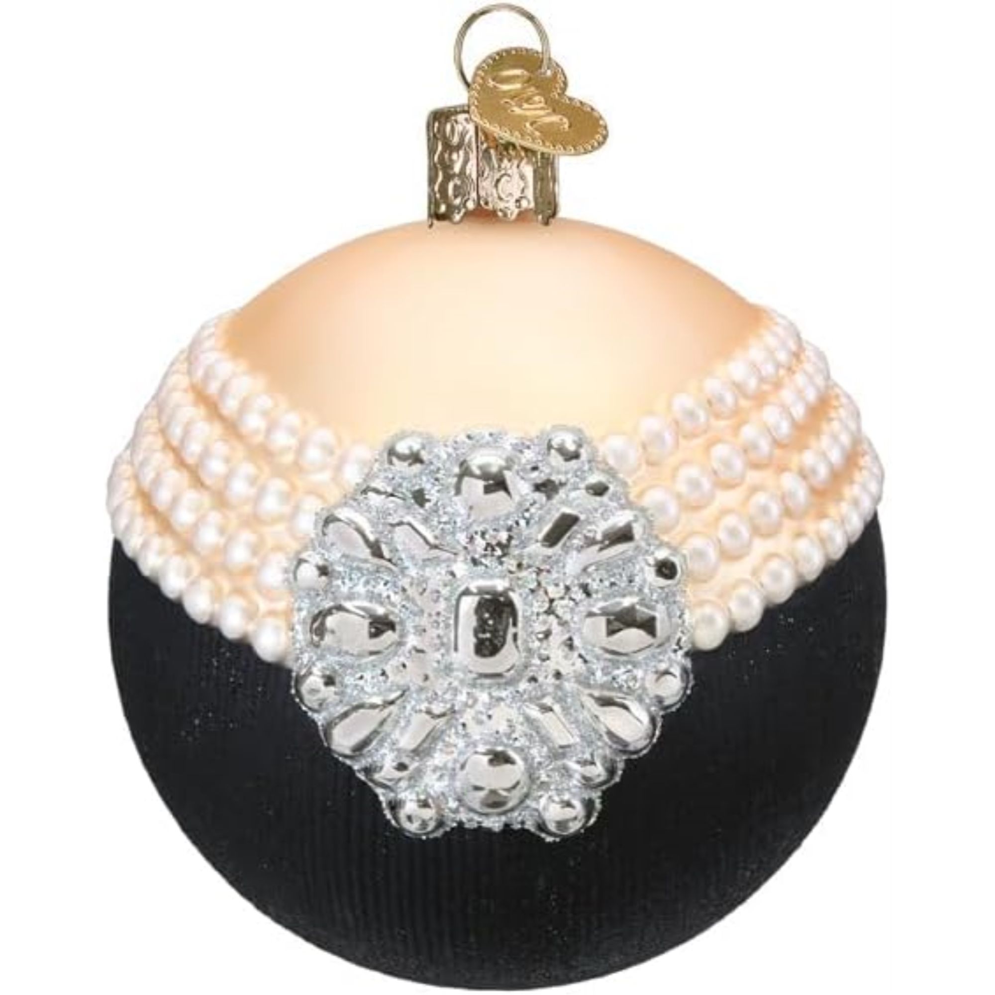 Old World Christmas 729343545008 Blown Glass Ornament for Christmas Tree - Classic Audrey Round