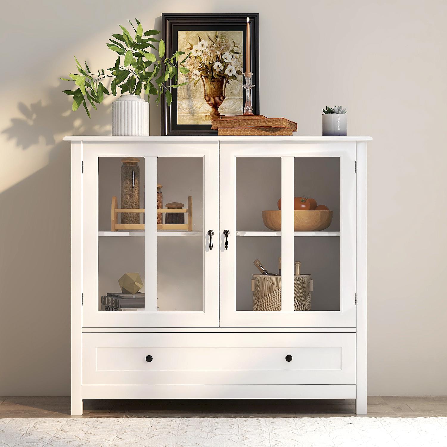 Bayfeve BF-145151-IN Sideboard Contemporary/Modern White Sideboard