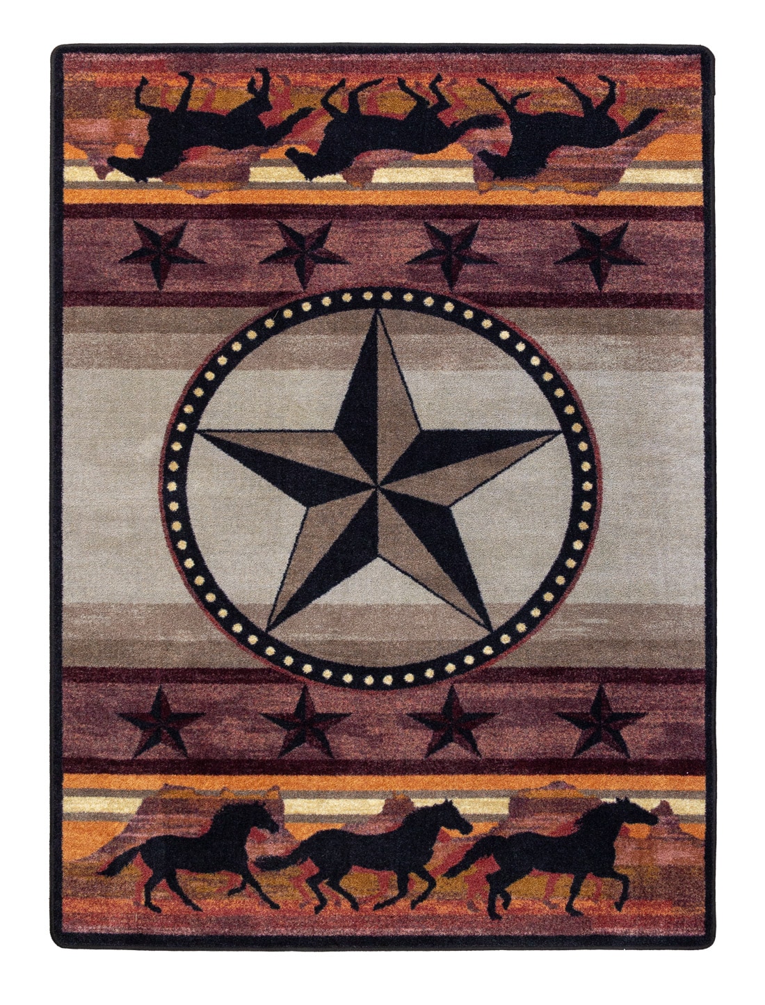 American Dakota 0418DES201 5 x 8 (ft) Tufted Nylon Desert Rectangular Indoor Rustic Area rug