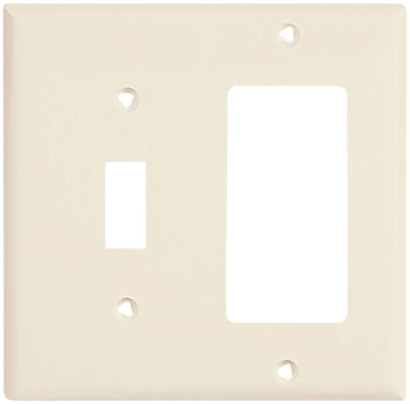 Eaton 5153LA 2 -Gang Light almond Nylon Wall Plate