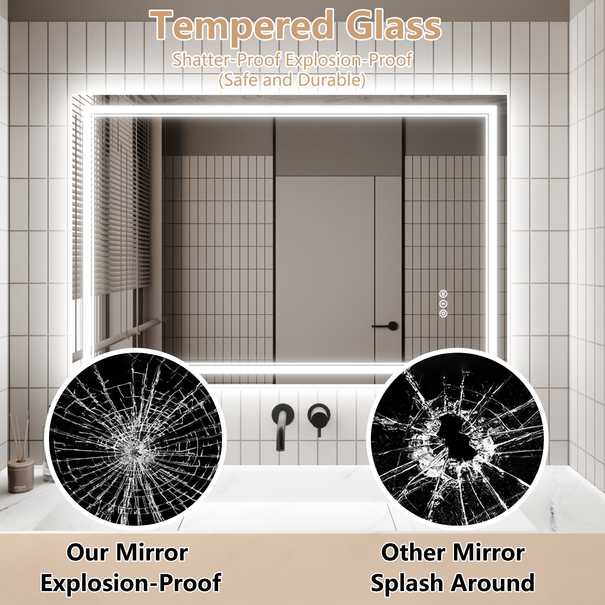 AAZJ JDEX-TF08MR3248 Framed-Bath-Mirrors - View #10
