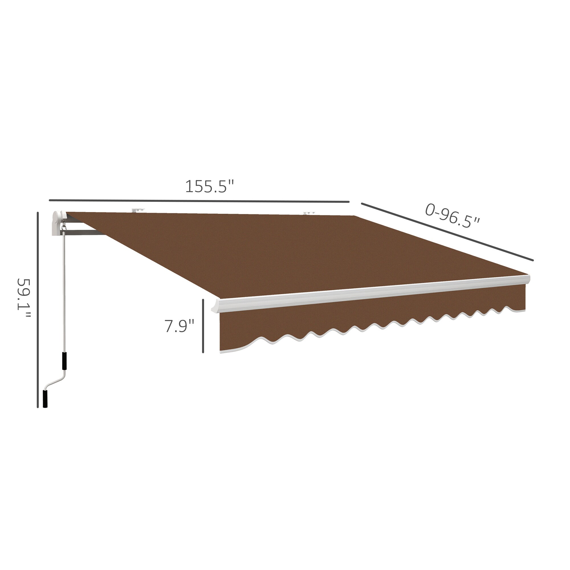 Outsunny 840-151CF awnings - View #3