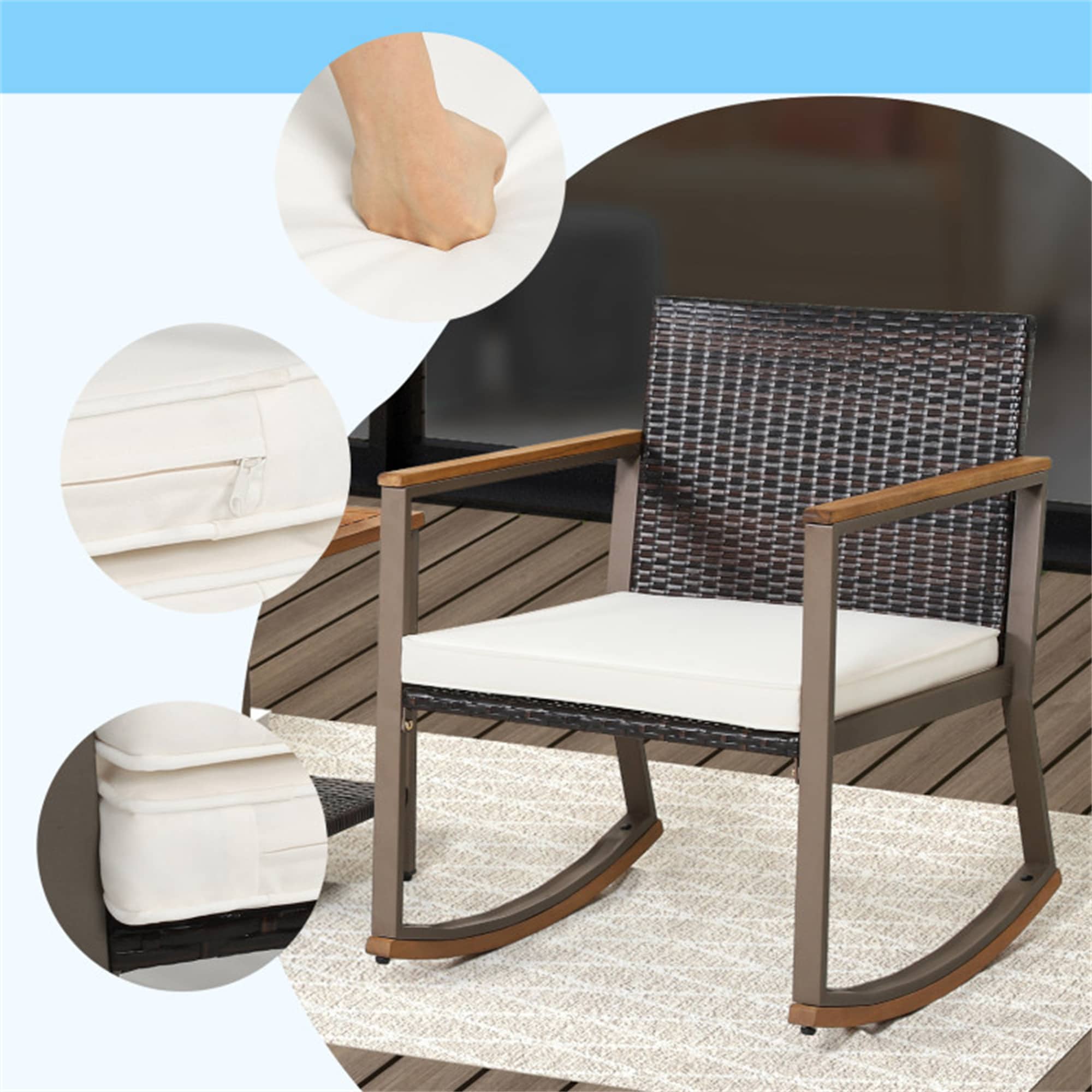 BABOOM BOM-10243BK-CO Patio-Conversation-Sets - View #4