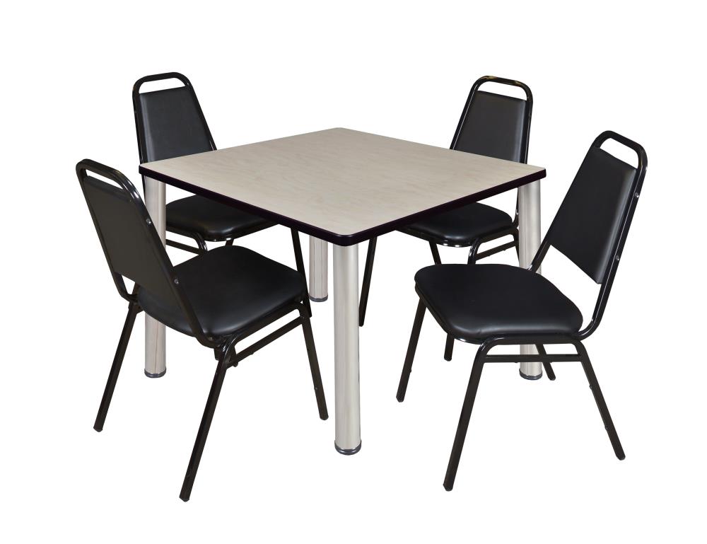Regency TB4242PLBPCM29BK Breakroom Off-white 4-Person Training Table (42-in W x 29-in H)