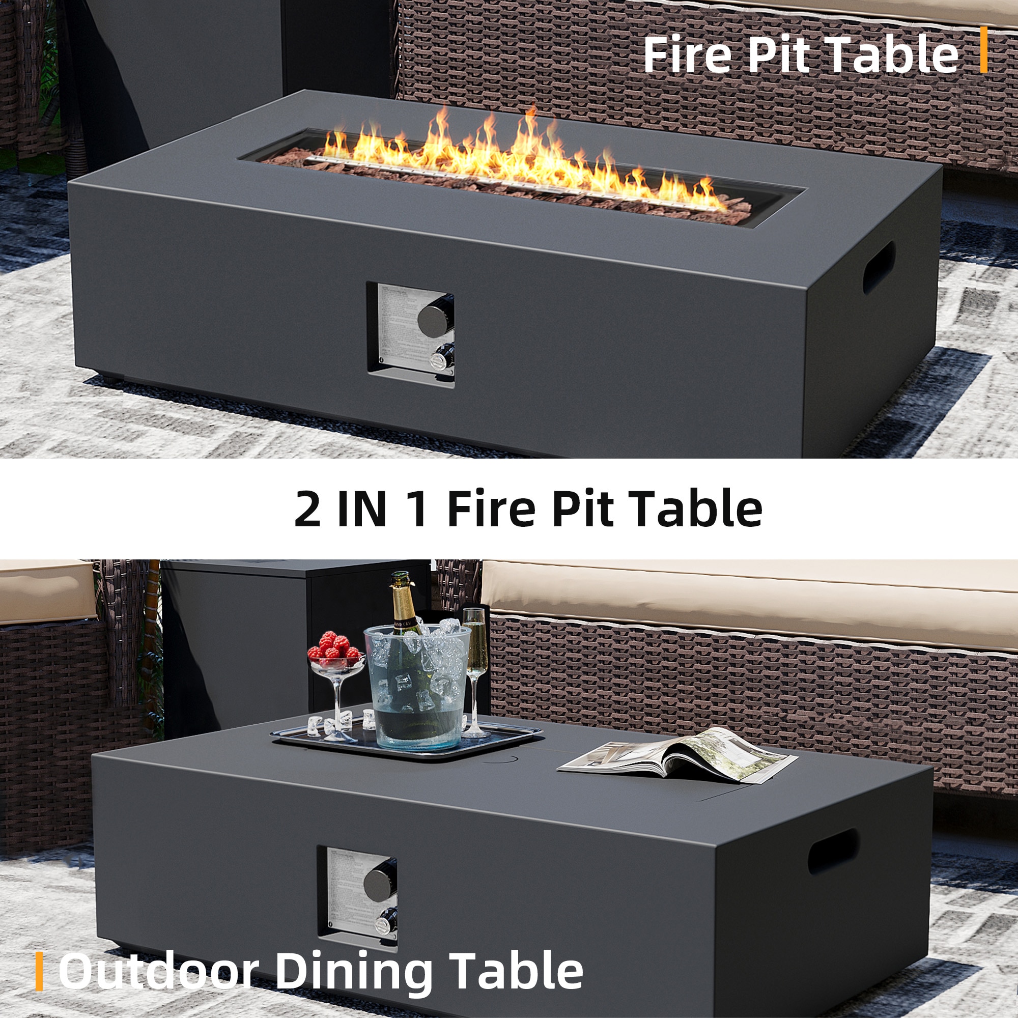 Patio Watcher 42TP-CFX-GREY-KDWST Outdoor-Gas-Firepits - View #5