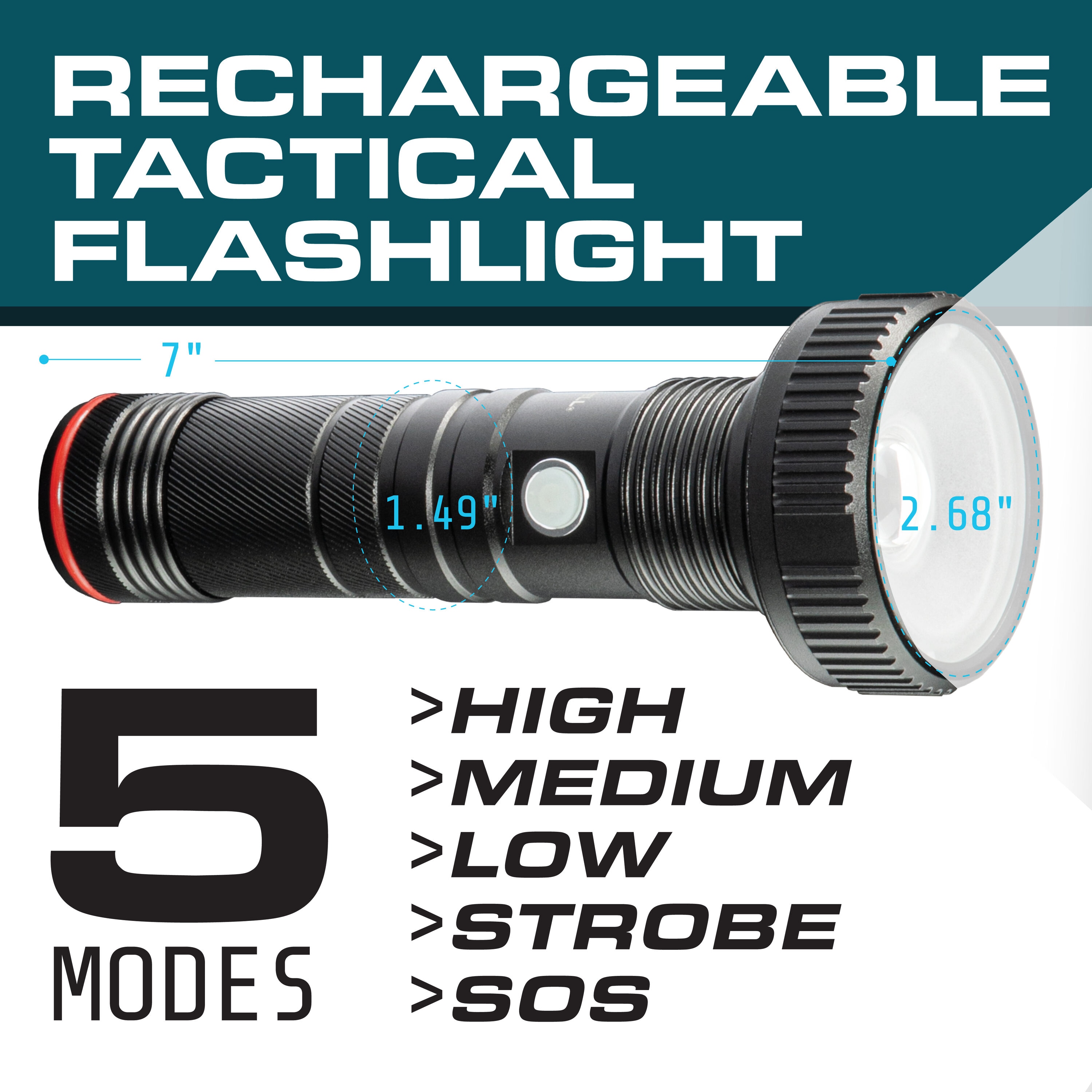 TacLight Elite Flashlight by Bell + Howell | Collections Etc.