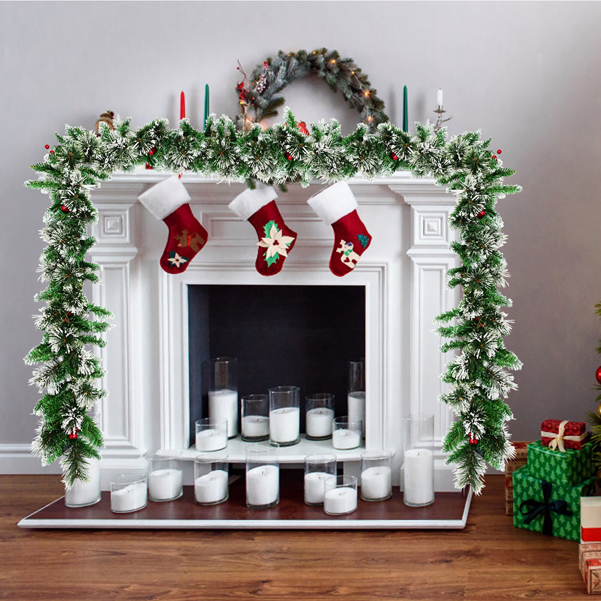 Costway CM22831 Artificial-Christmas-Garland - View #3