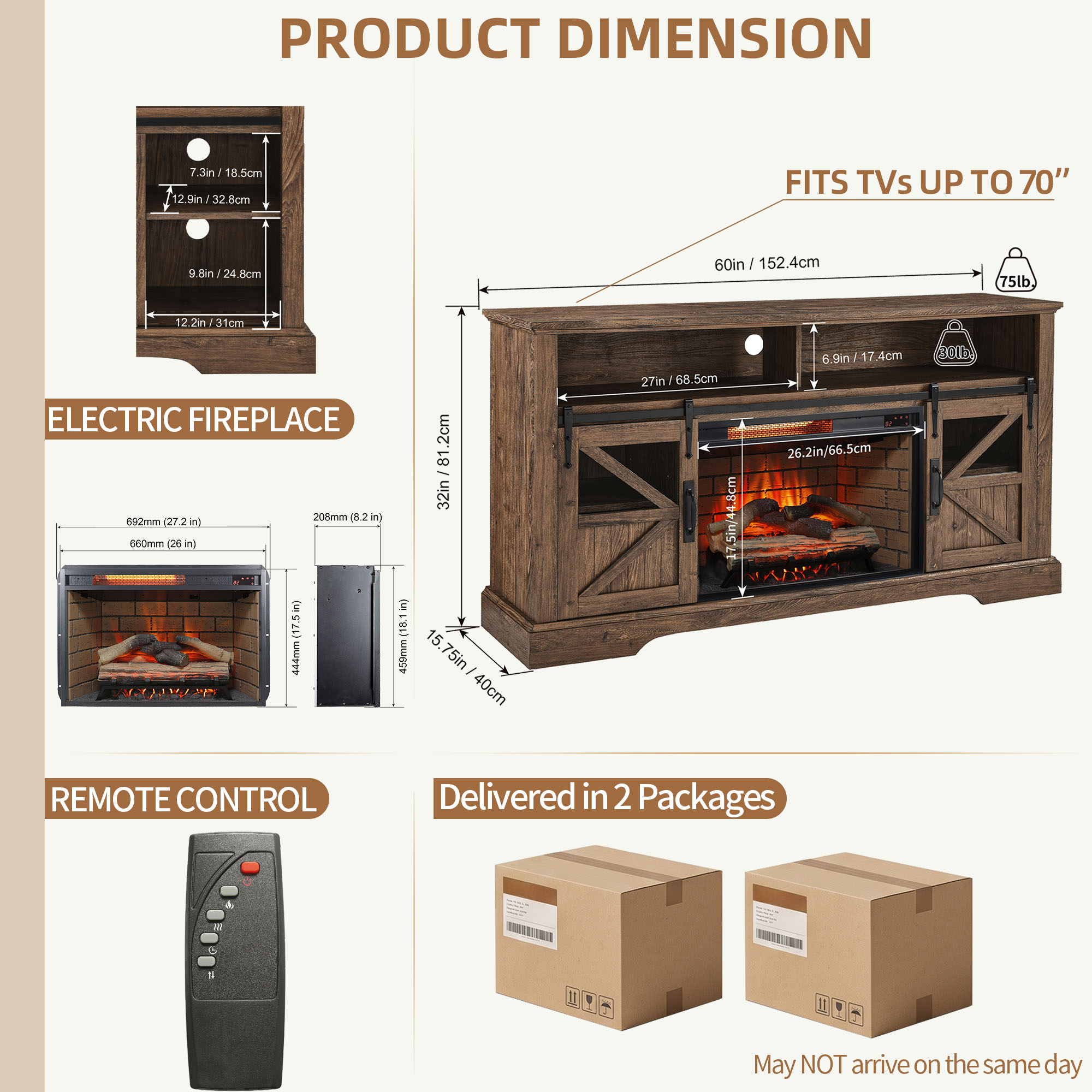 ToolCat PG2-10-PT Electric-Fireplaces - View #3