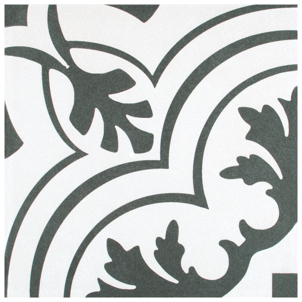 Affinity Tile FRC8TWVT Twenties Vintage 8-in x 8-in Matte Ceramic Patterned Floor and Wall Tile (10.75-sq. ft/ Carton)