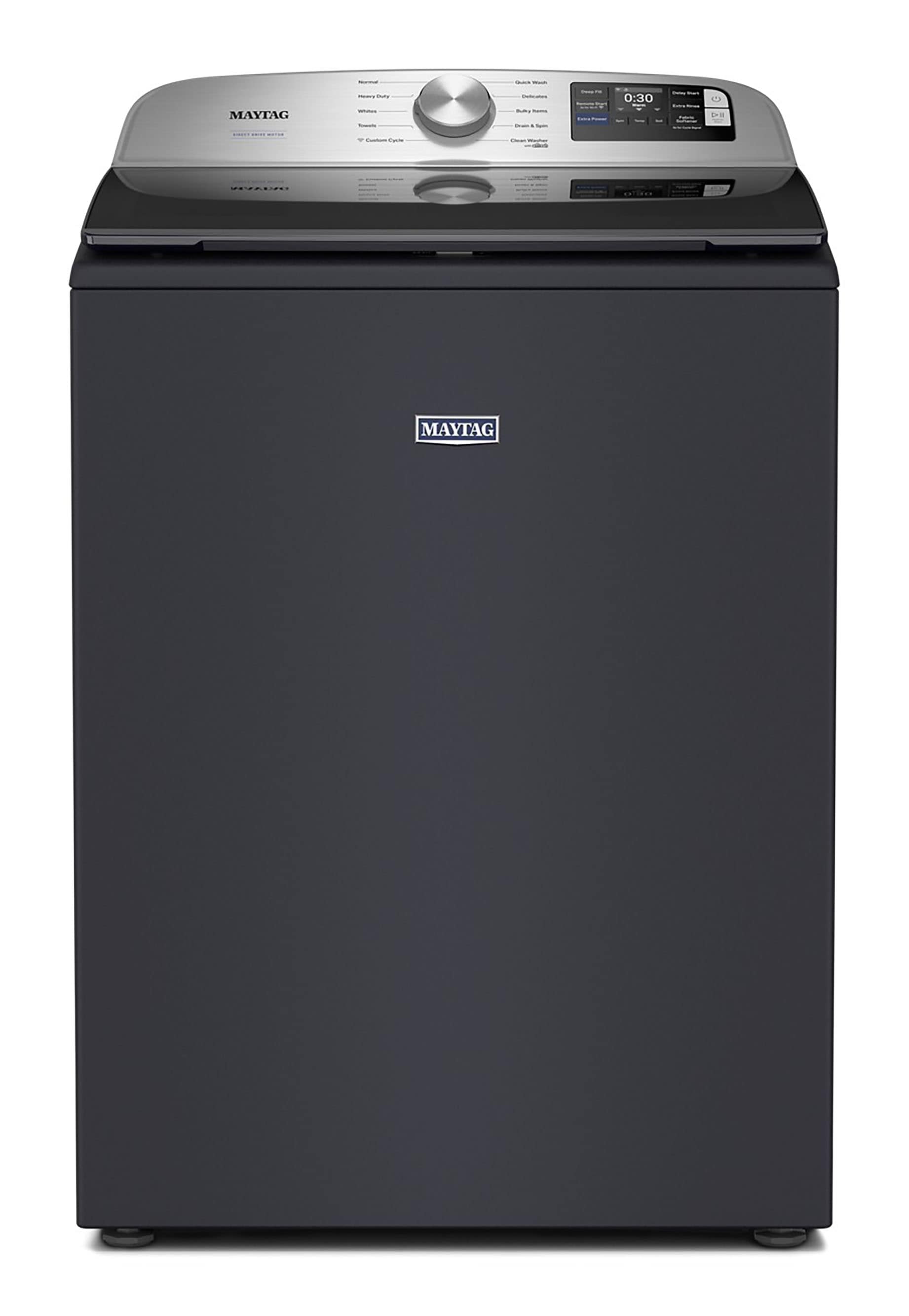 Maytag MTW6205RF High Efficiency Agitator Smart Compatible Large Top-Load Washer ( Midnight Steel )